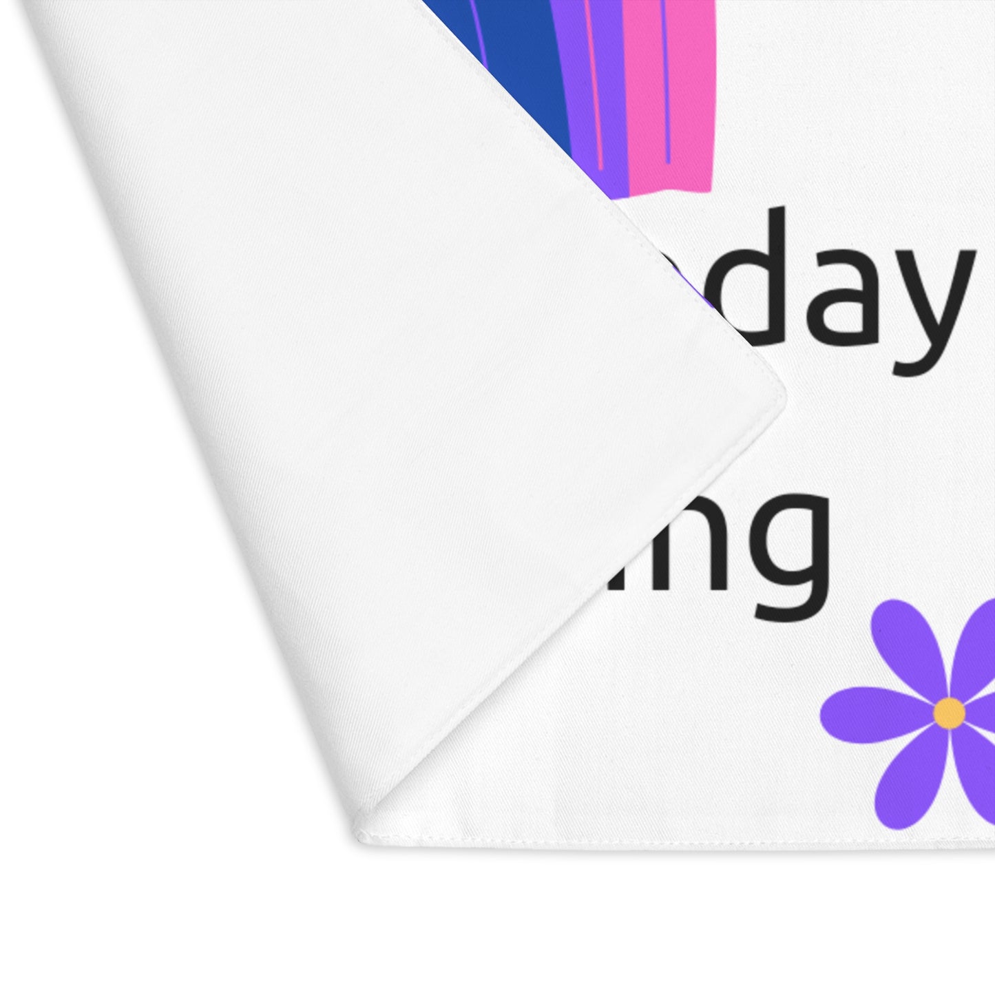 Make Today Amazing Colorful Placemat - Fun Rainbow & Floral Design