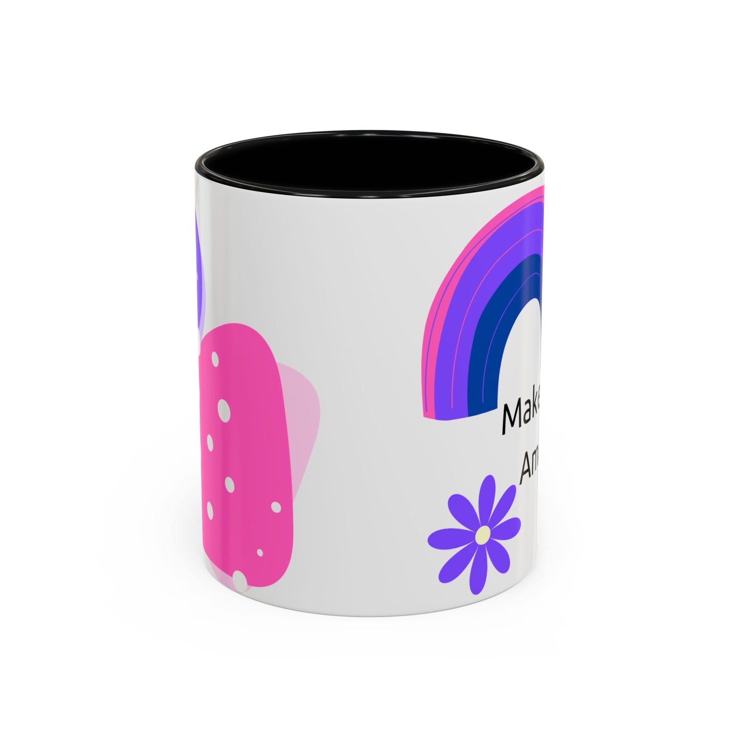 Coffee Mug - Colorful Botanical Abstract Artwork with Positive Morning Messages - 11oz, 15oz