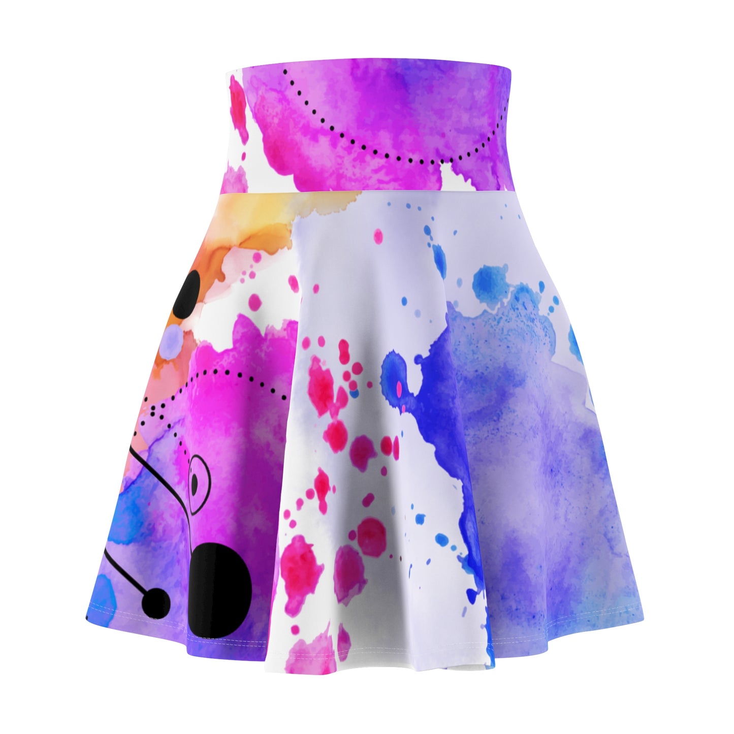 Women's Artistic Skater Skirt, Colorful AOP Skater Skirt, Summer Fashion, Festival Outfit, Unique Design, Casual Wear, Trendy Skirt