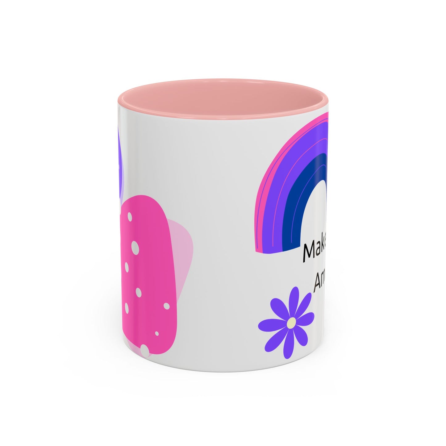 Coffee Mug - Colorful Botanical Abstract Artwork with Positive Morning Messages - 11oz, 15oz