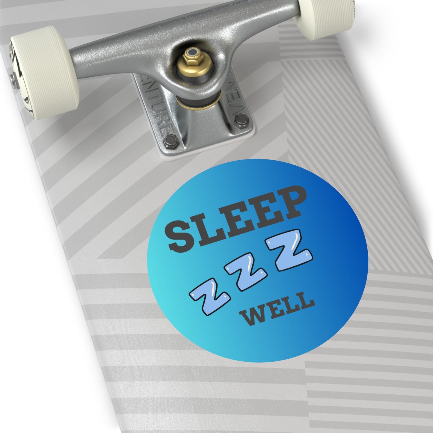 Sleep Well Round Vinyl Stickers, Relaxation Decor, Bedroom Essentials, Gift for Sleep Lovers, Dorm Room Accessories