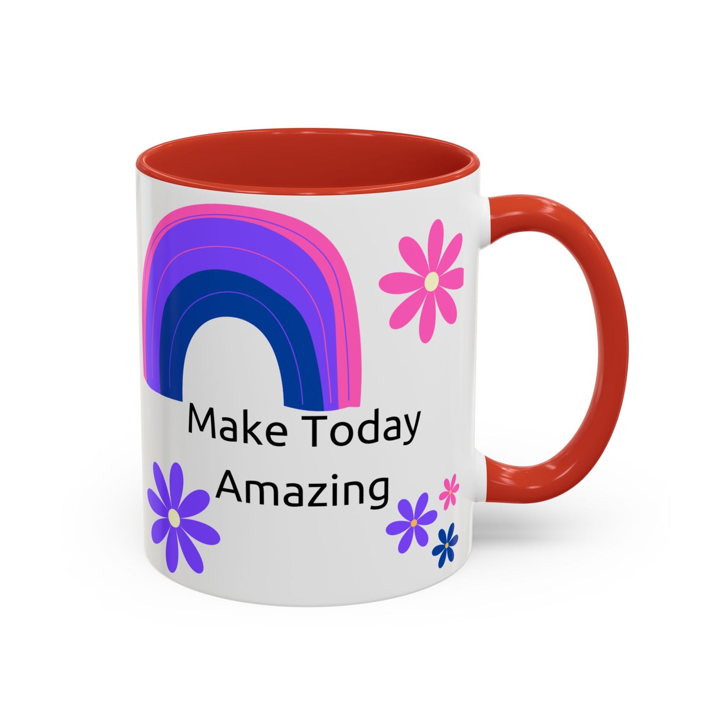 Coffee Mug - Colorful Botanical Abstract Artwork with Positive Morning Messages - 11oz, 15oz