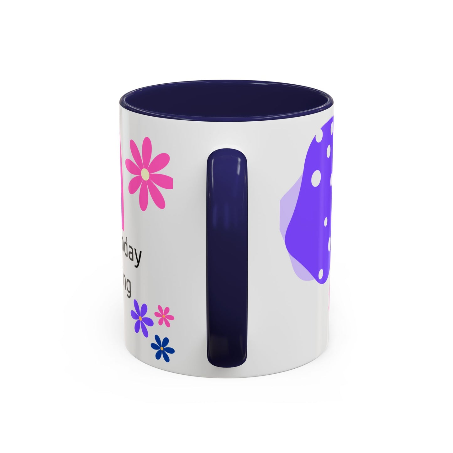 Coffee Mug - Colorful Botanical Abstract Artwork with Positive Morning Messages - 11oz, 15oz