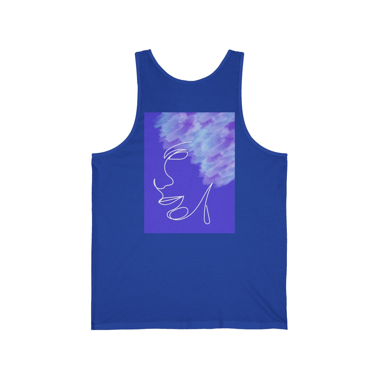 Tank Top -Purple Hair Watercolor Splashes