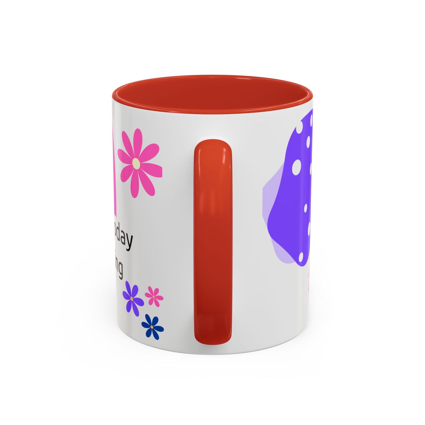 Coffee Mug - Colorful Botanical Abstract Artwork with Positive Morning Messages - 11oz, 15oz