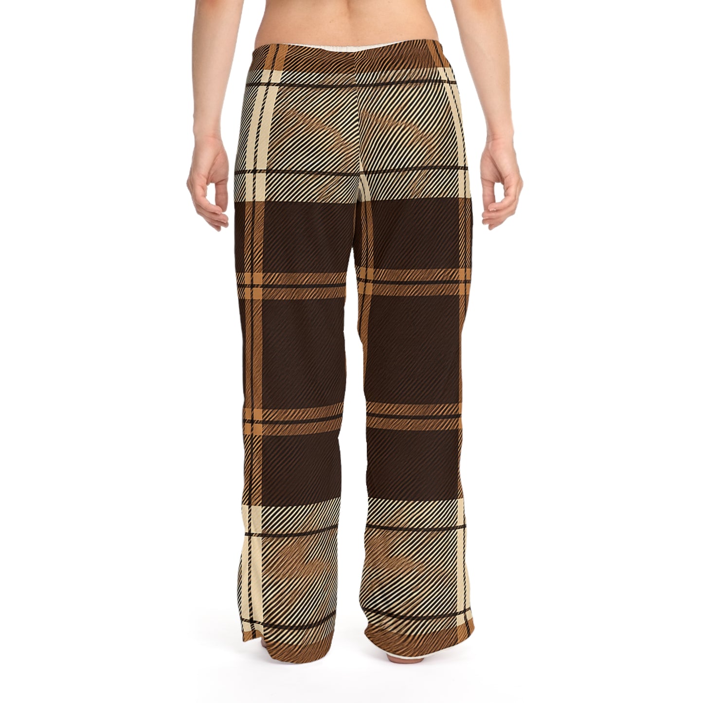 Black and Gold Plaid Pajama Pants