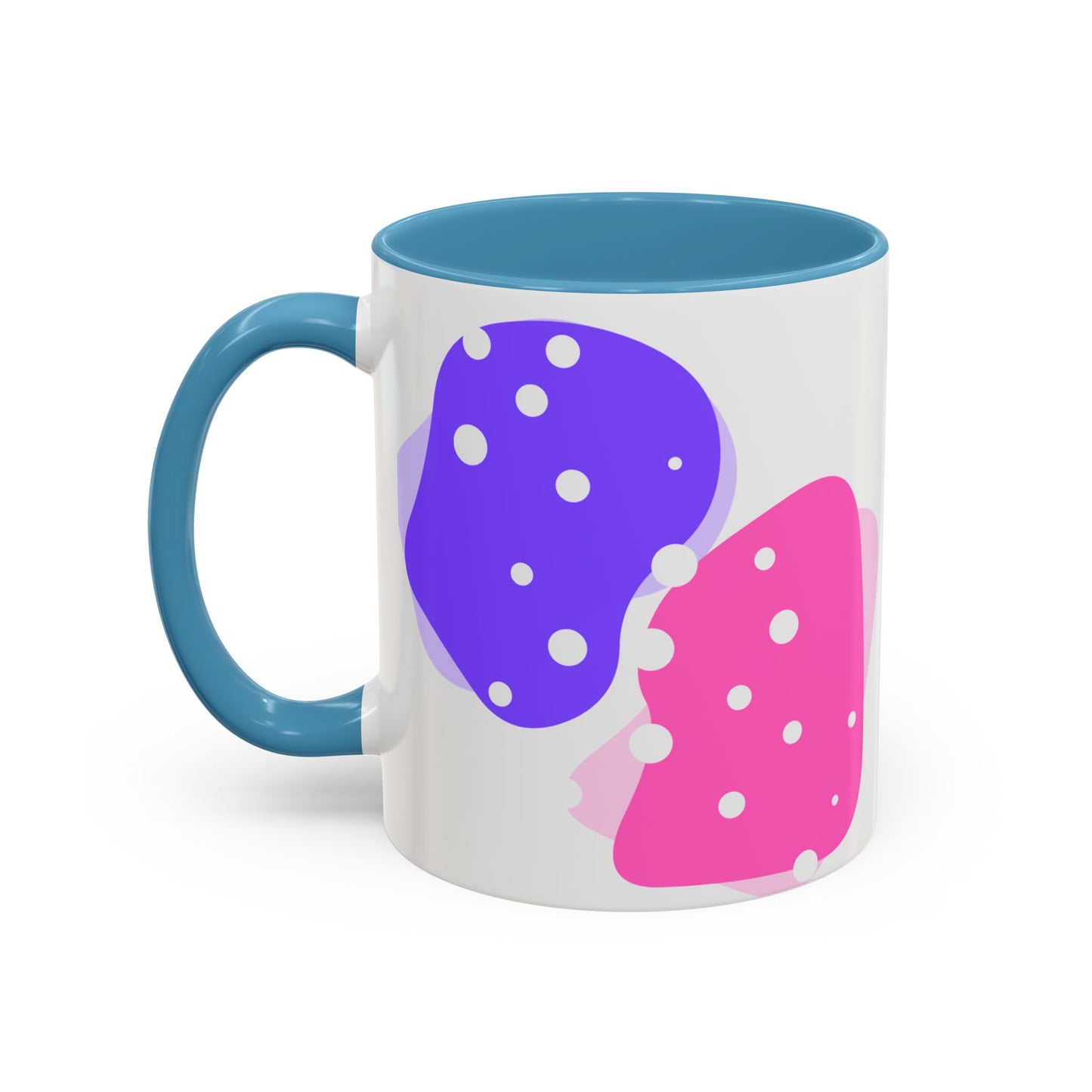 Coffee Mug - Colorful Botanical Abstract Artwork with Positive Morning Messages - 11oz, 15oz