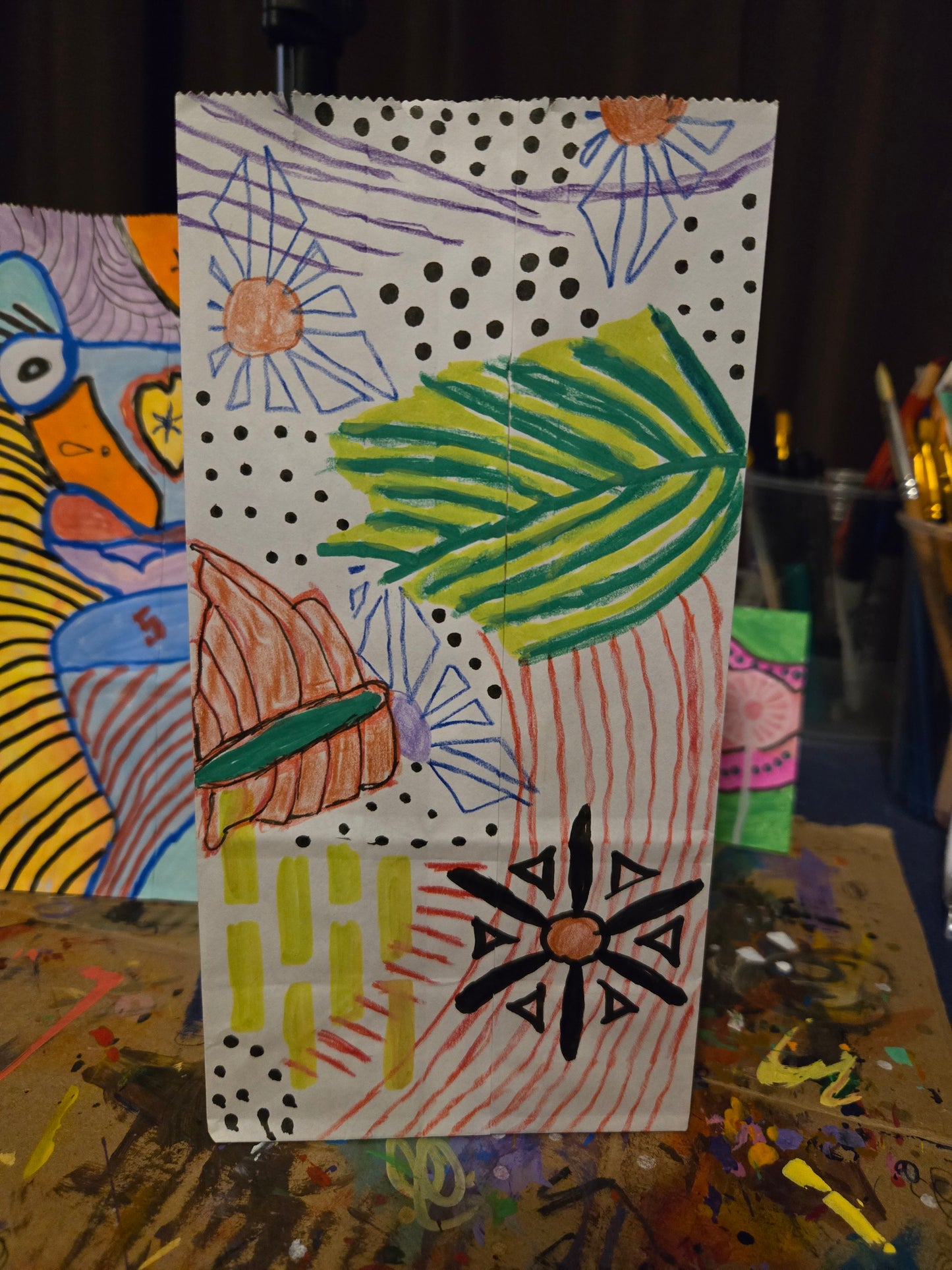 Hand painted custom gift bags