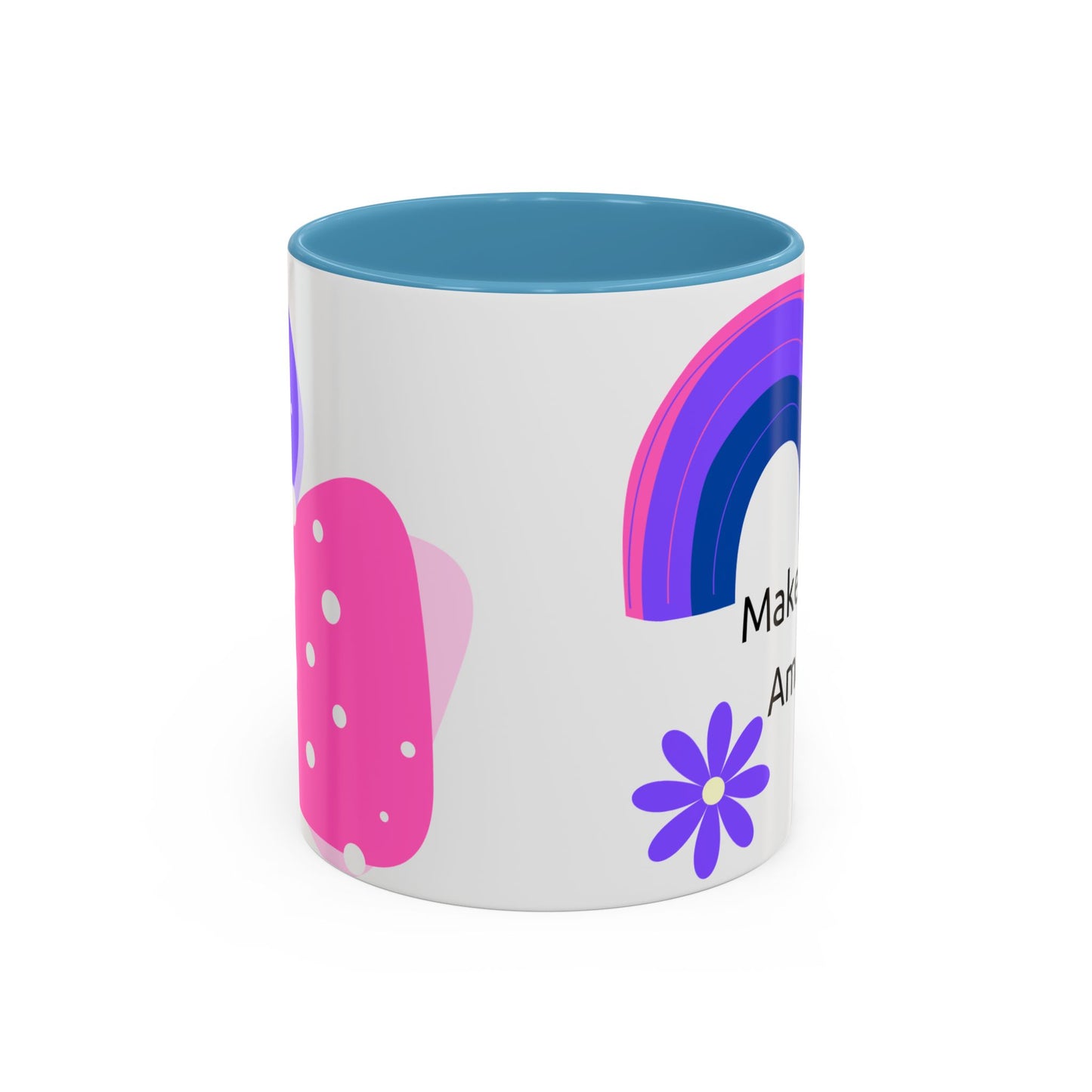 Coffee Mug - Colorful Botanical Abstract Artwork with Positive Morning Messages - 11oz, 15oz