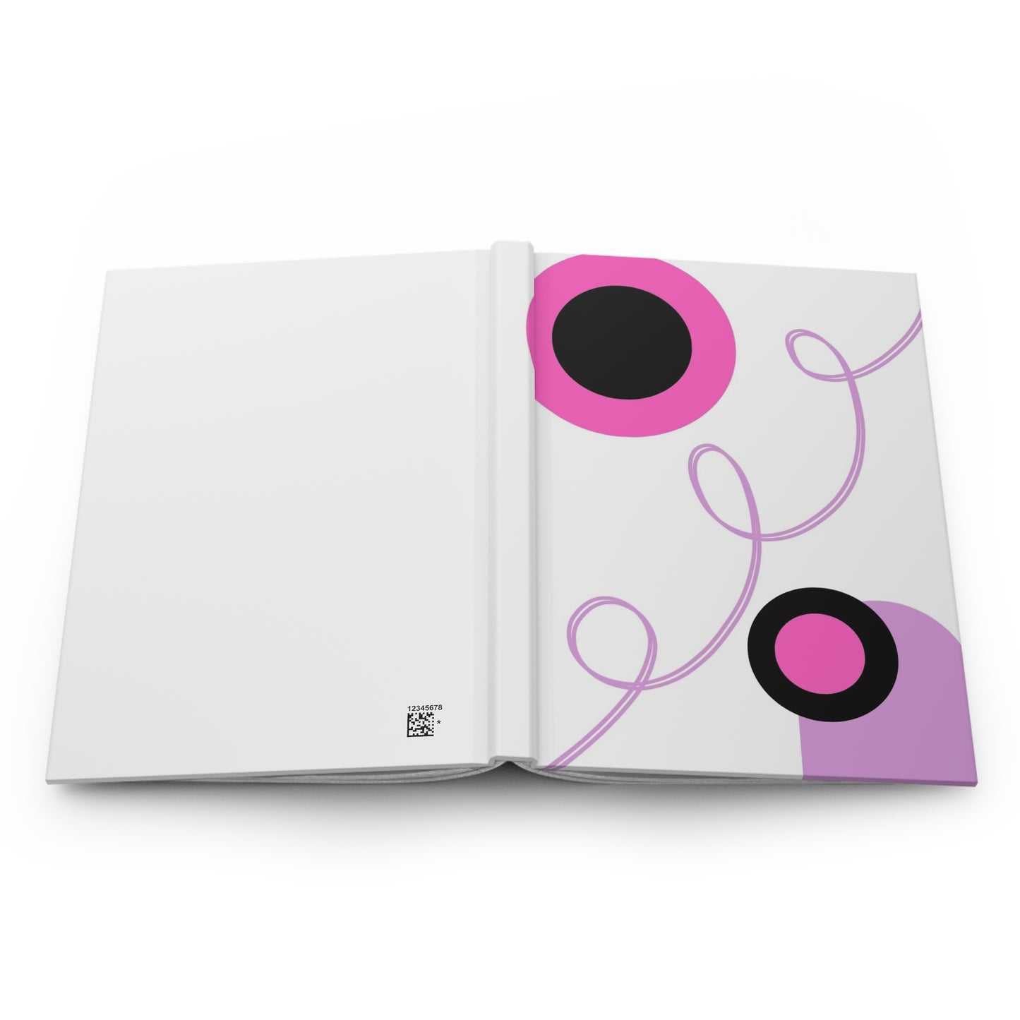 Vibrant Abstract Design Hardcover Journal - Matte Finish for Creative Journaling