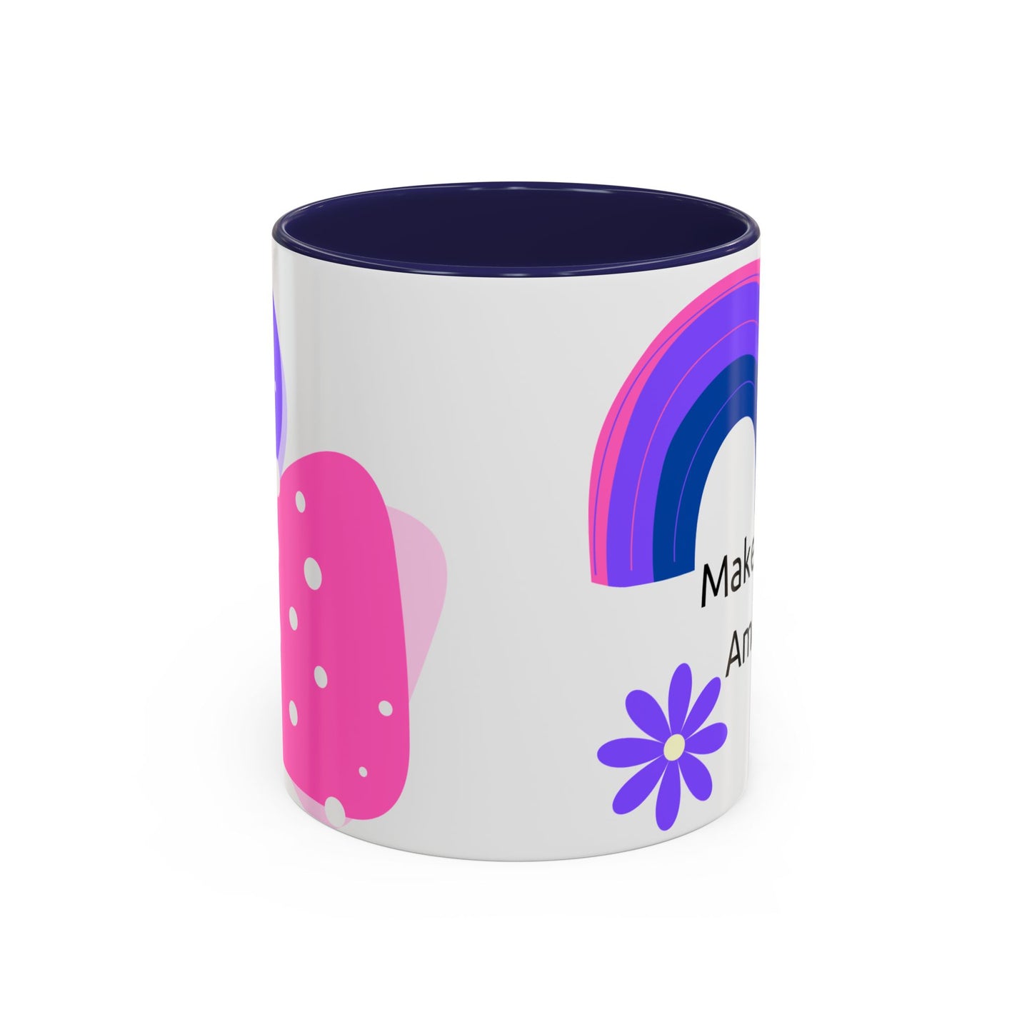 Coffee Mug - Colorful Botanical Abstract Artwork with Positive Morning Messages - 11oz, 15oz