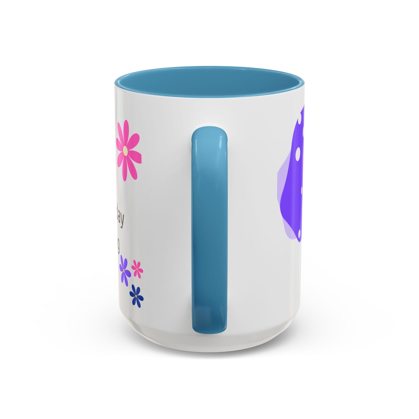 Coffee Mug - Colorful Botanical Abstract Artwork with Positive Morning Messages - 11oz, 15oz