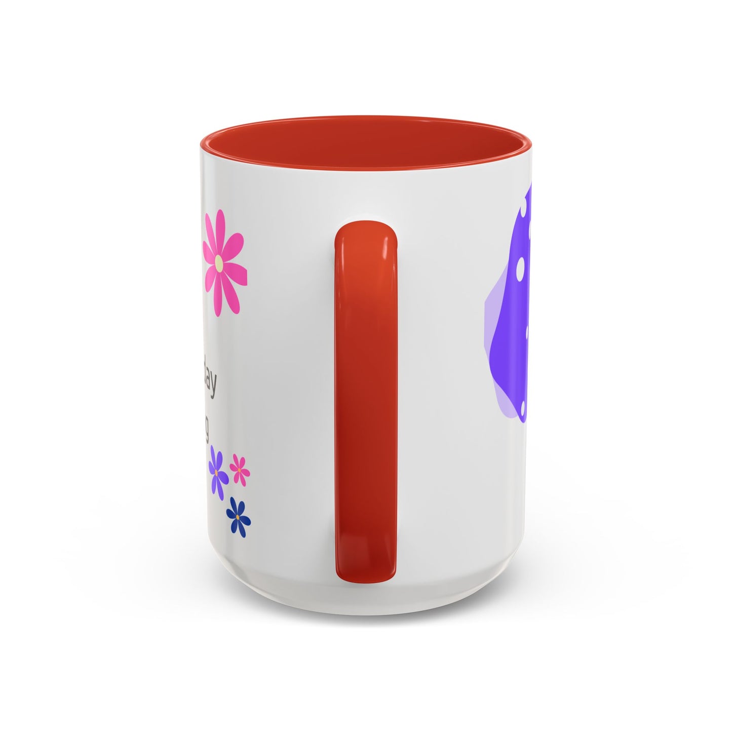 Coffee Mug - Colorful Botanical Abstract Artwork with Positive Morning Messages - 11oz, 15oz