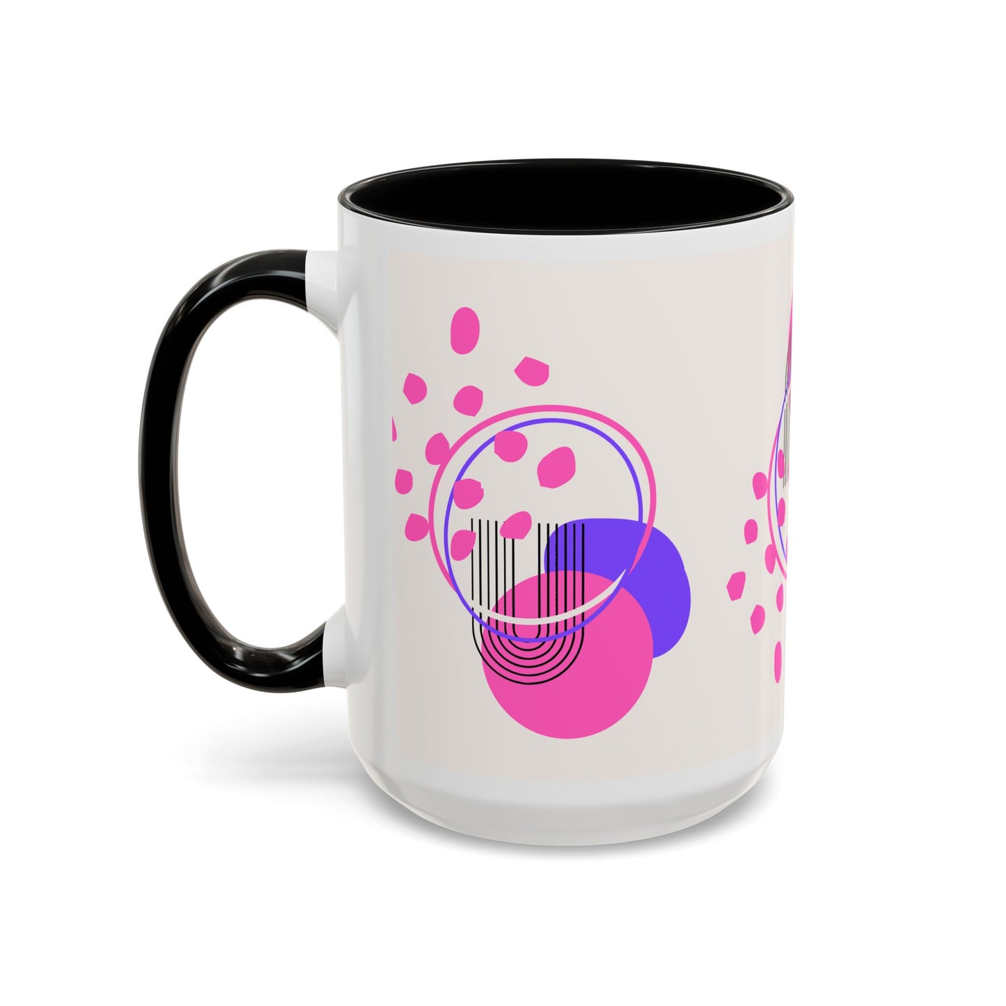 Mug Colorful Abstract Geometric Shapes Bright Colors 11oz 15oz