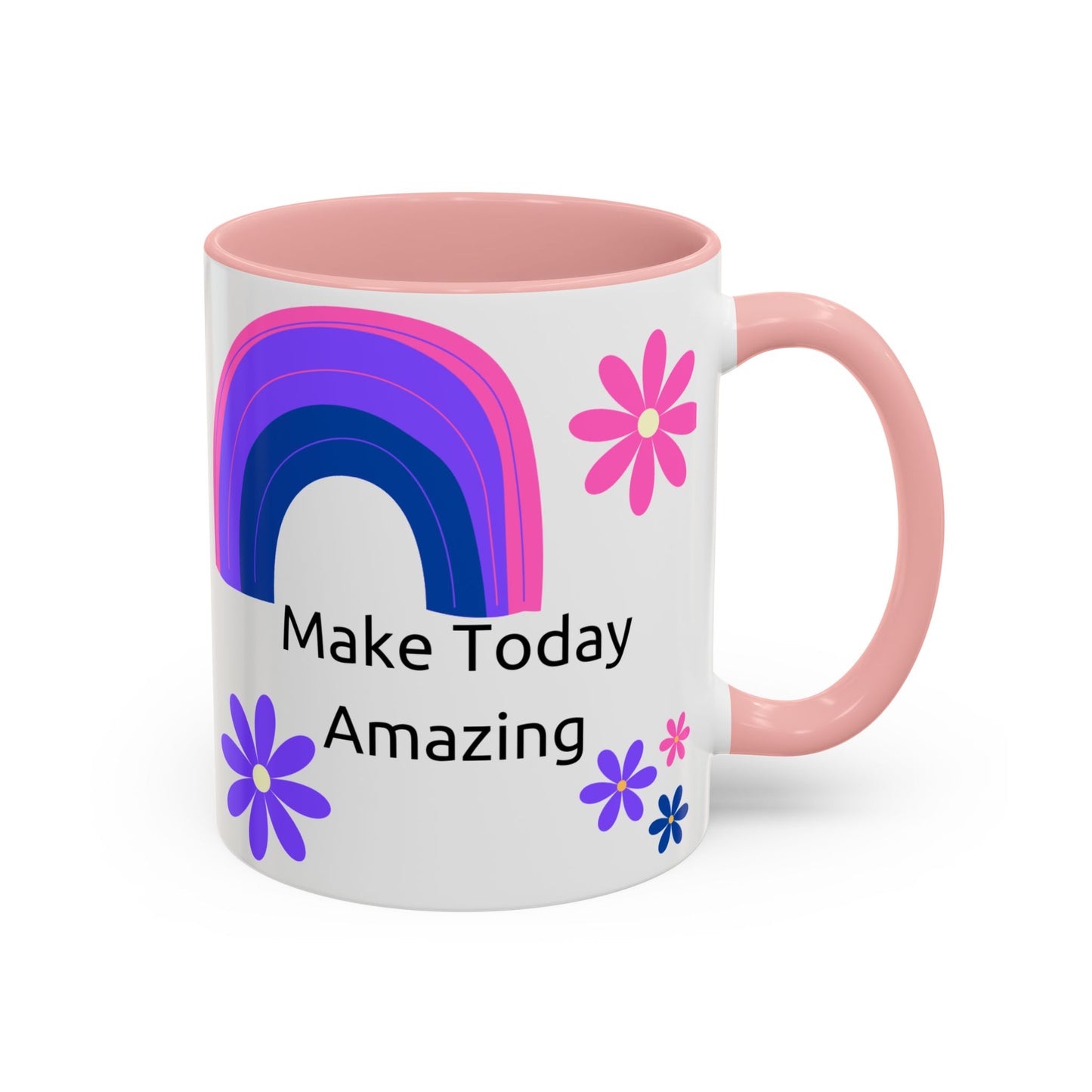 Coffee Mug - Colorful Botanical Abstract Artwork with Positive Morning Messages - 11oz, 15oz