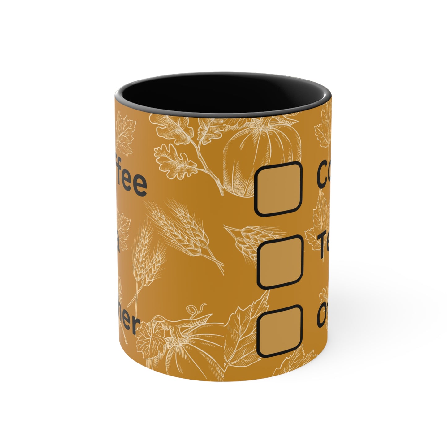 Autumn Herbal Tea & Coffee Mug, Seasonal Drinkware, Cozy Home Decor, Gifting for Fall, Pumpkin Spice Lover's Cup