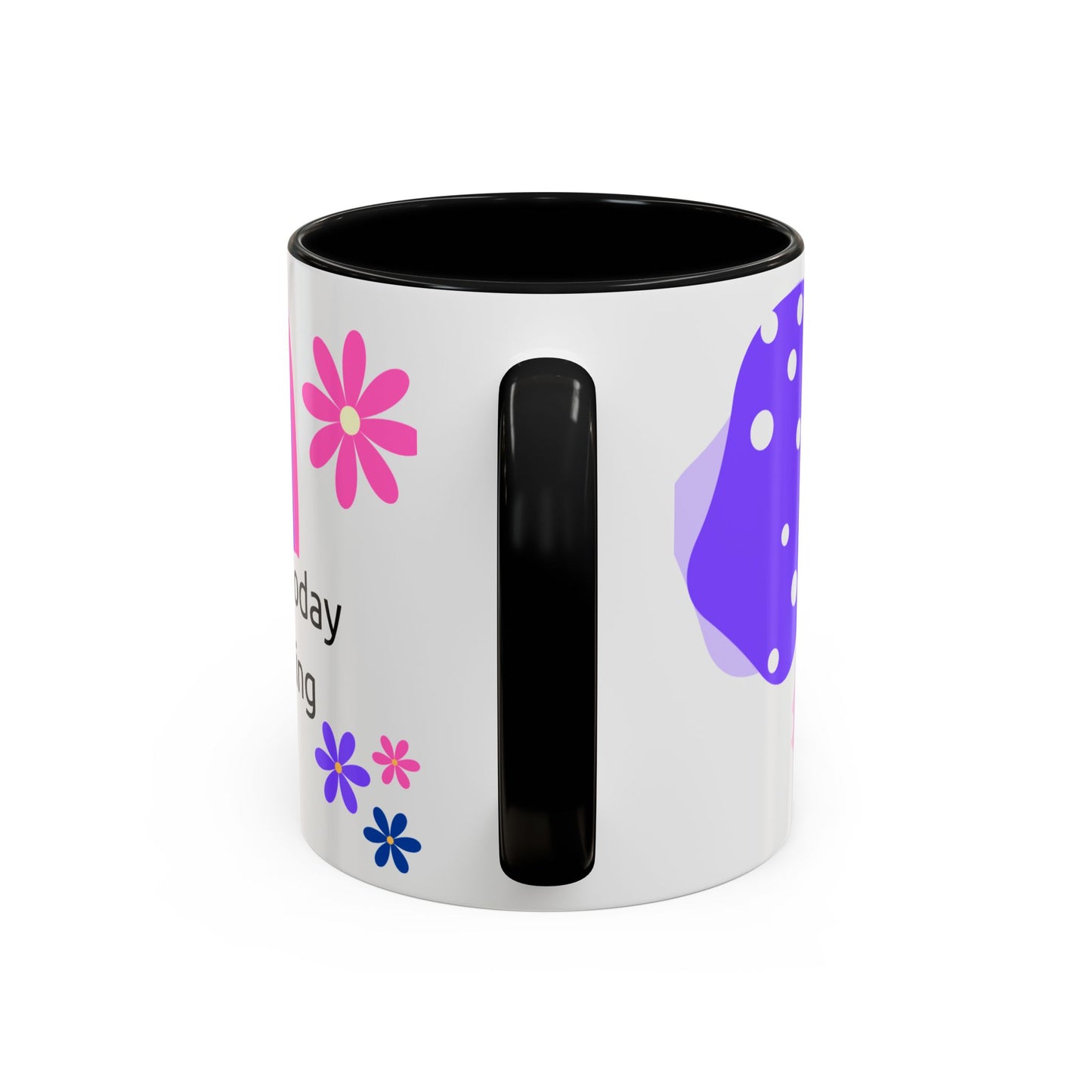 Coffee Mug - Colorful Botanical Abstract Artwork with Positive Morning Messages - 11oz, 15oz