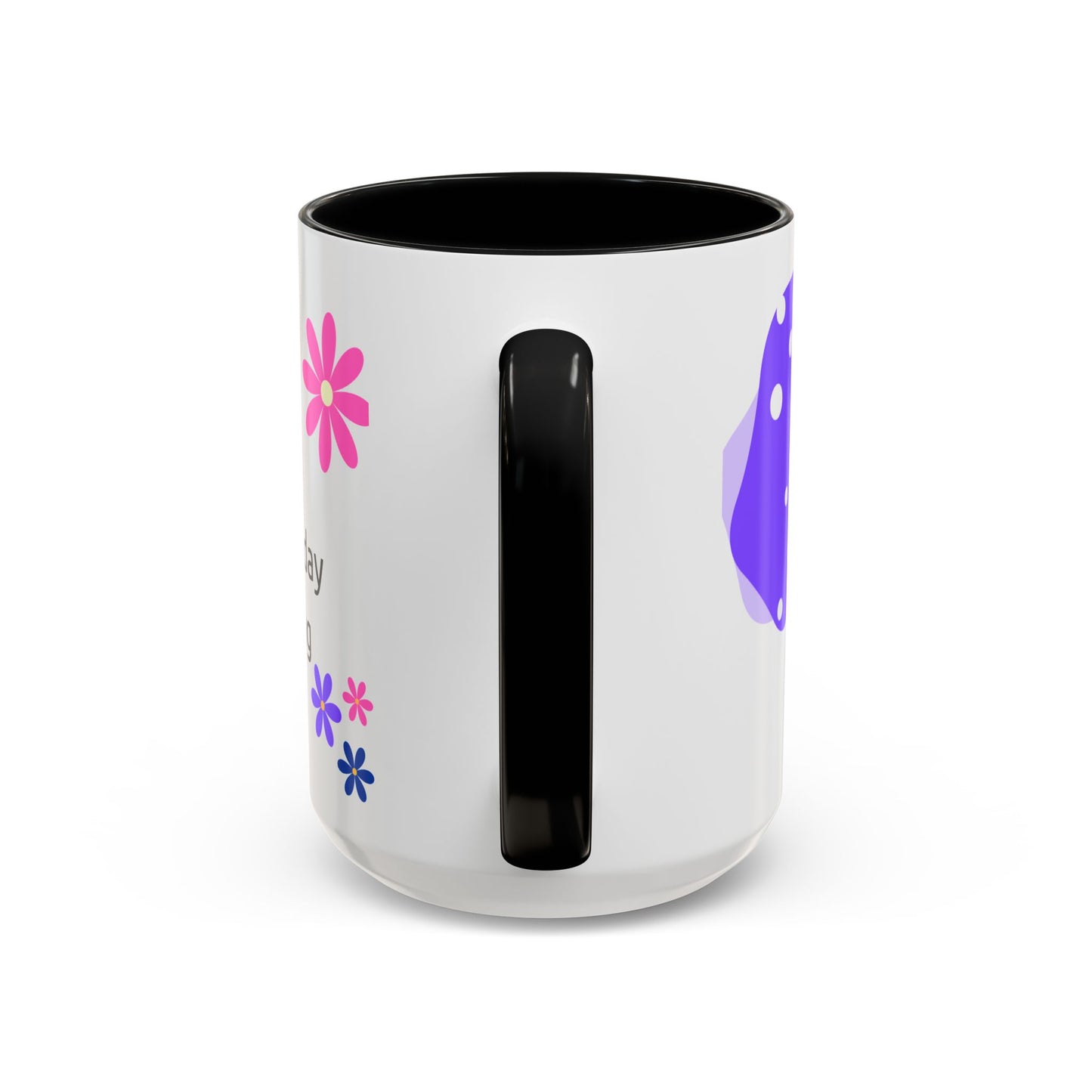 Coffee Mug - Colorful Botanical Abstract Artwork with Positive Morning Messages - 11oz, 15oz