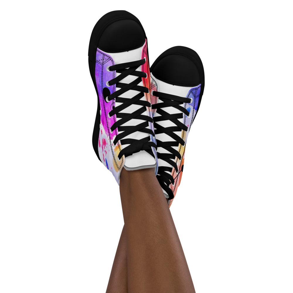 Women’s high top canvas shoes