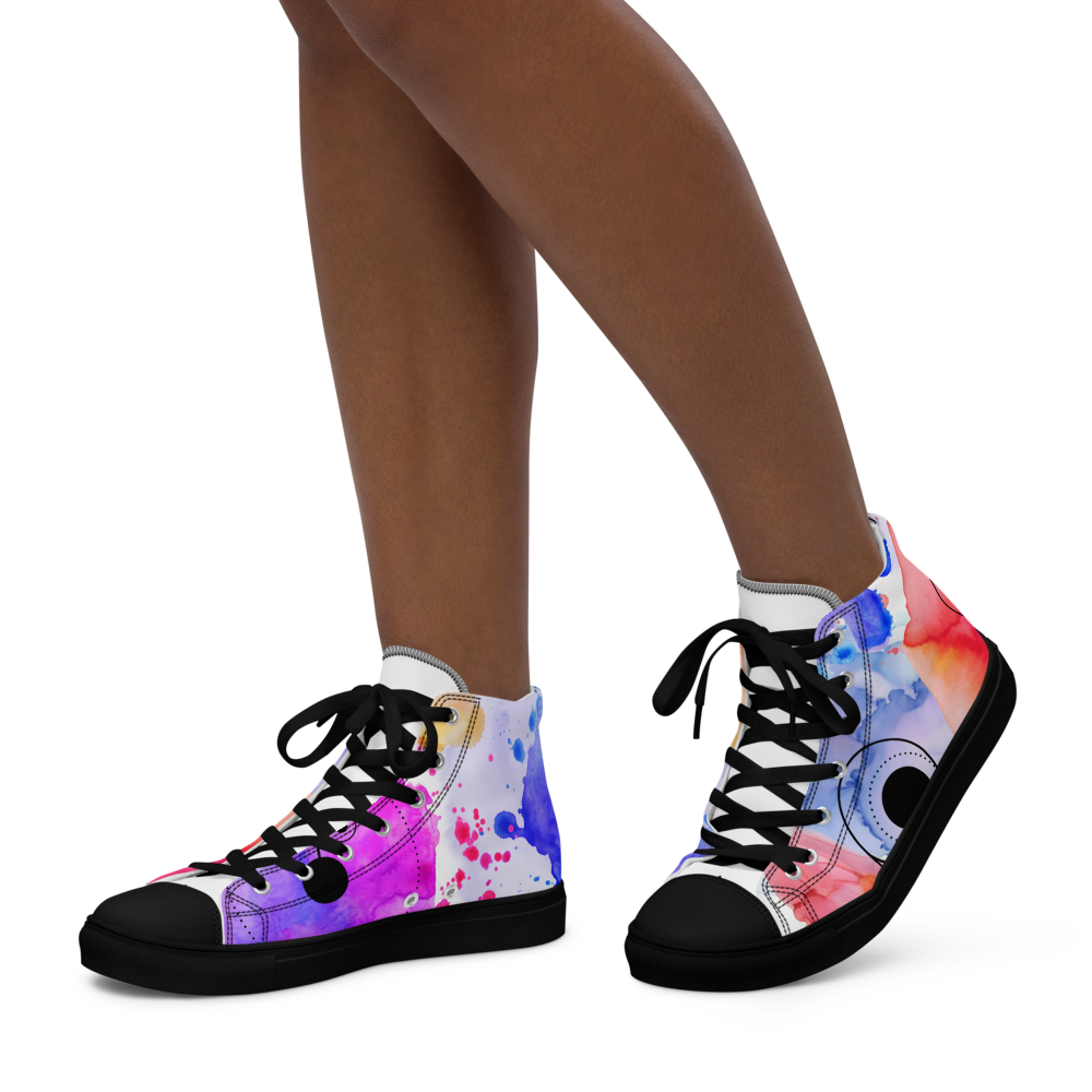 Women’s high top canvas shoes
