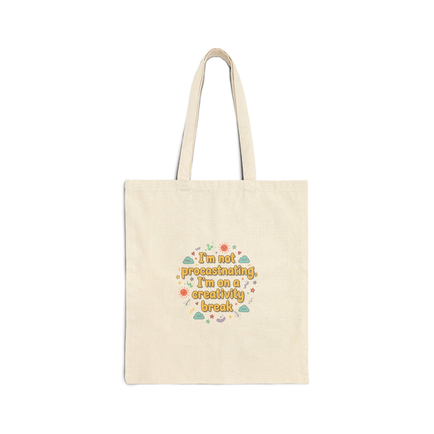 I'm Not Procrastinating Tote | wholesome sarcasm, tongue-in-cheek humor