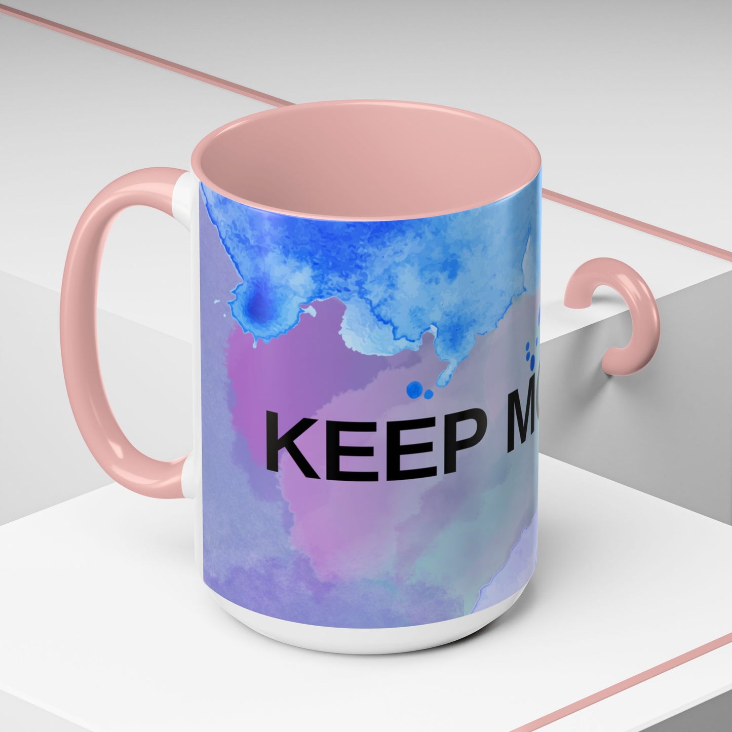 Mug - Abstract Shapes and Calming Colors - Inspirational Morning Coffee Cup