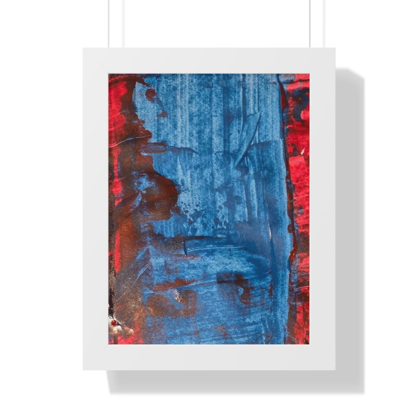 Framed Poster- Vertical abstract art poster