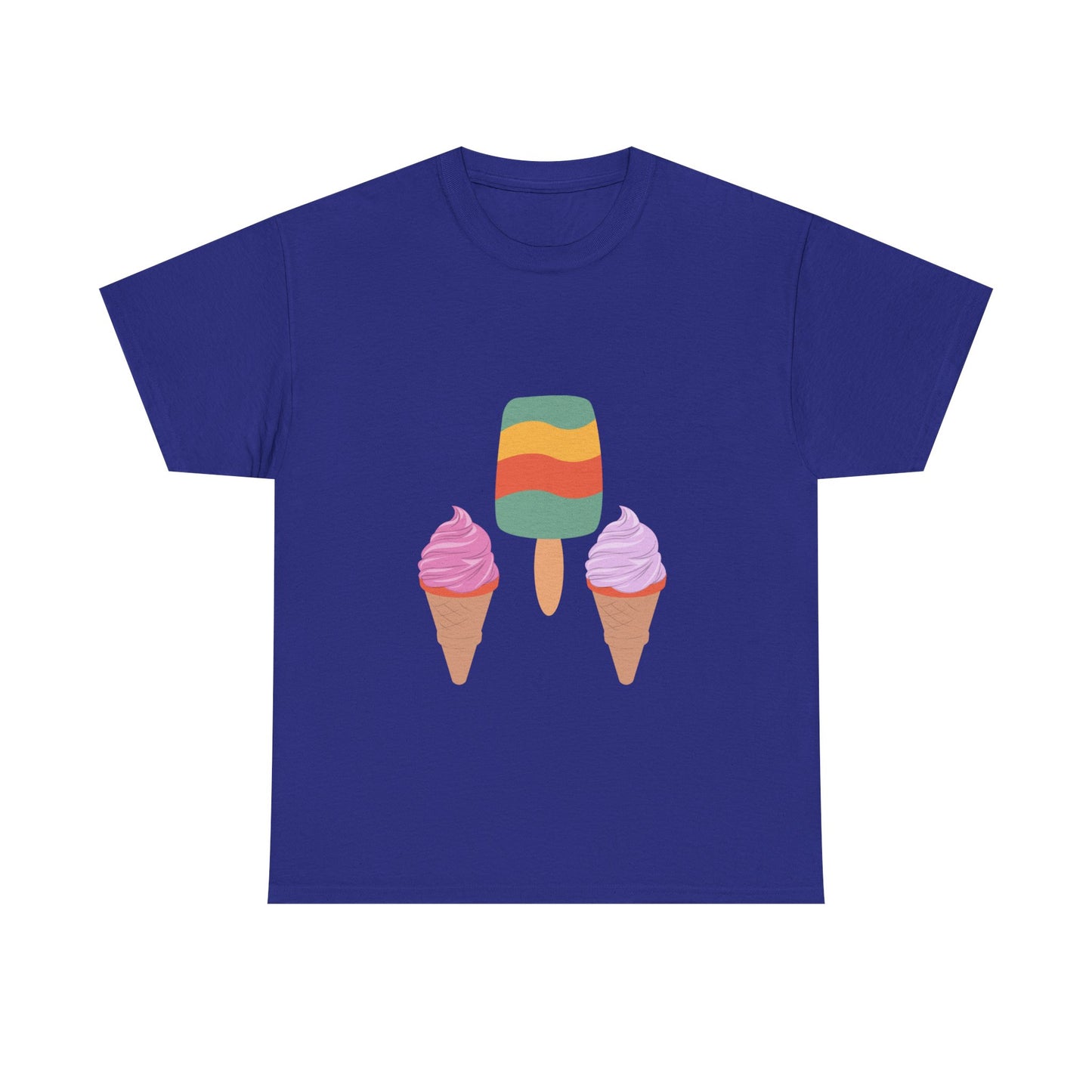 Unisex Summer Vibes Tee, Ice Cream Shirt, Casual Summer Wear, Trendy Graphic Tee, Fun Gift for Ice Cream Lovers, Beach Day Apparel