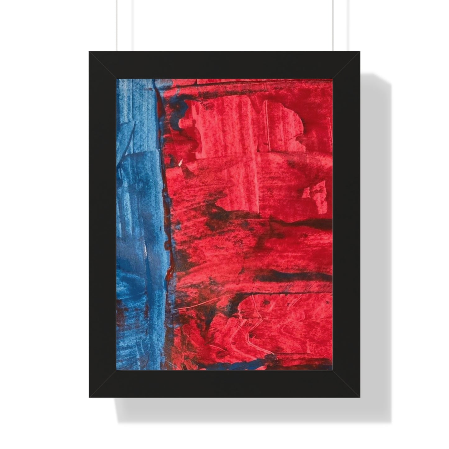 Framed Poster- Vertical abstract art poster