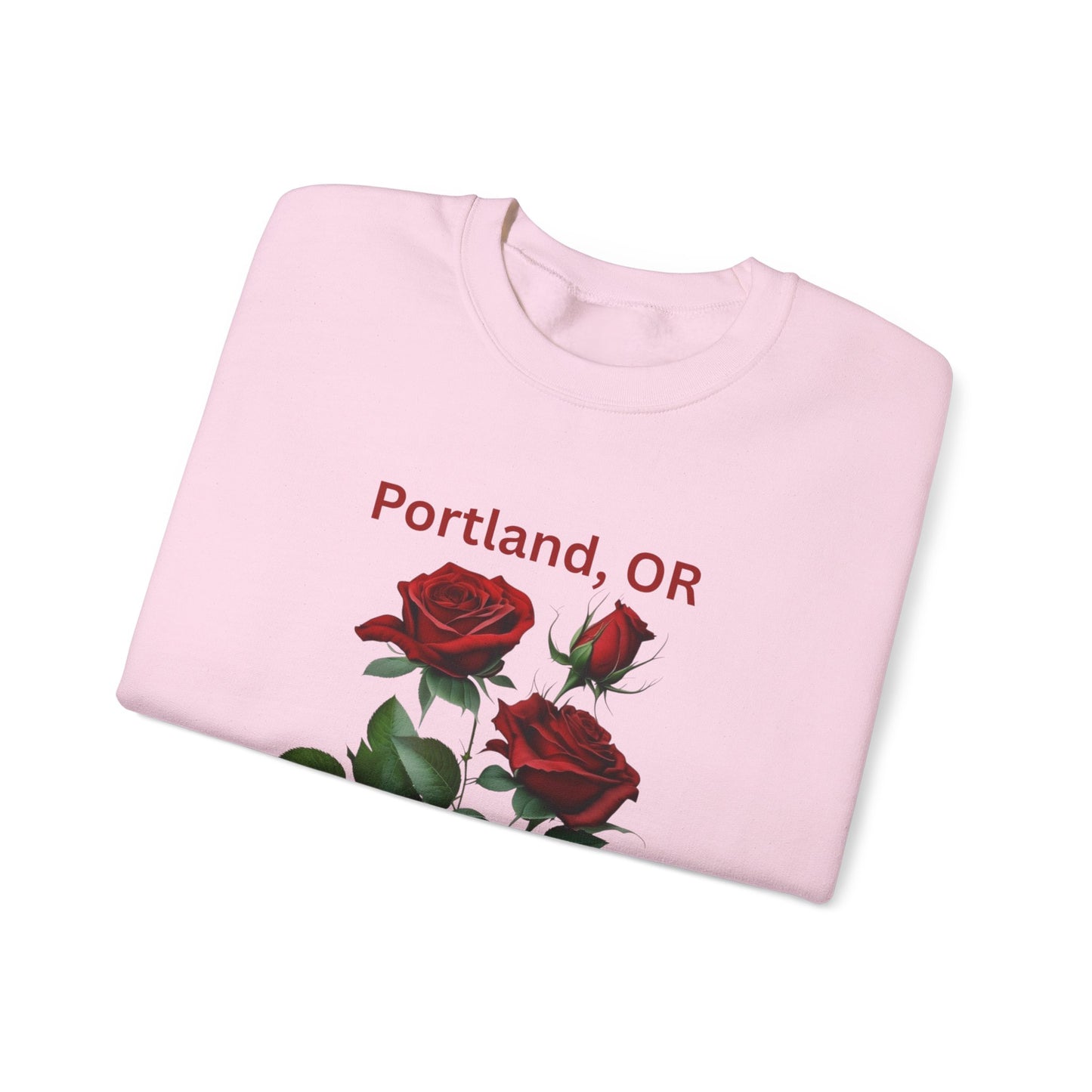 Crewneck Sweatshirt - Portland, OR Rose City Design