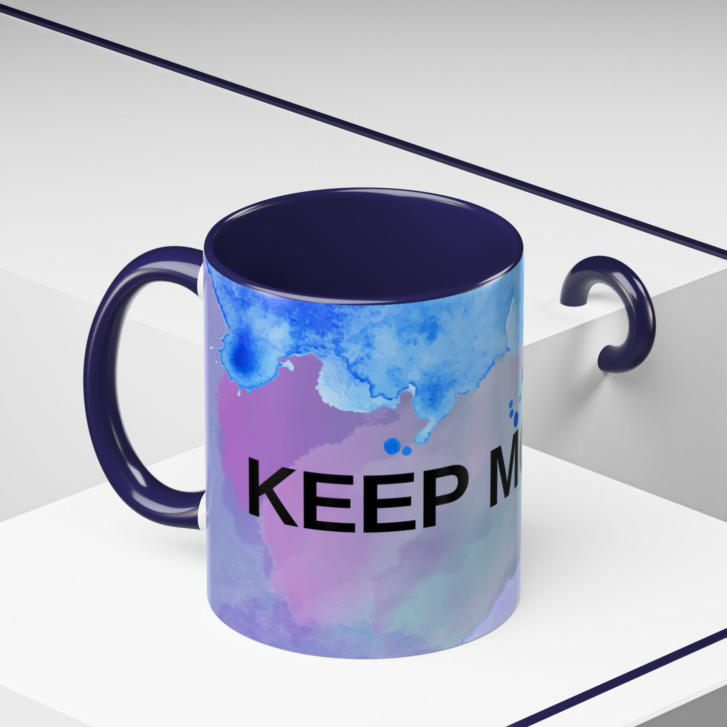 Mug - Abstract Shapes and Calming Colors - Inspirational Morning Coffee Cup