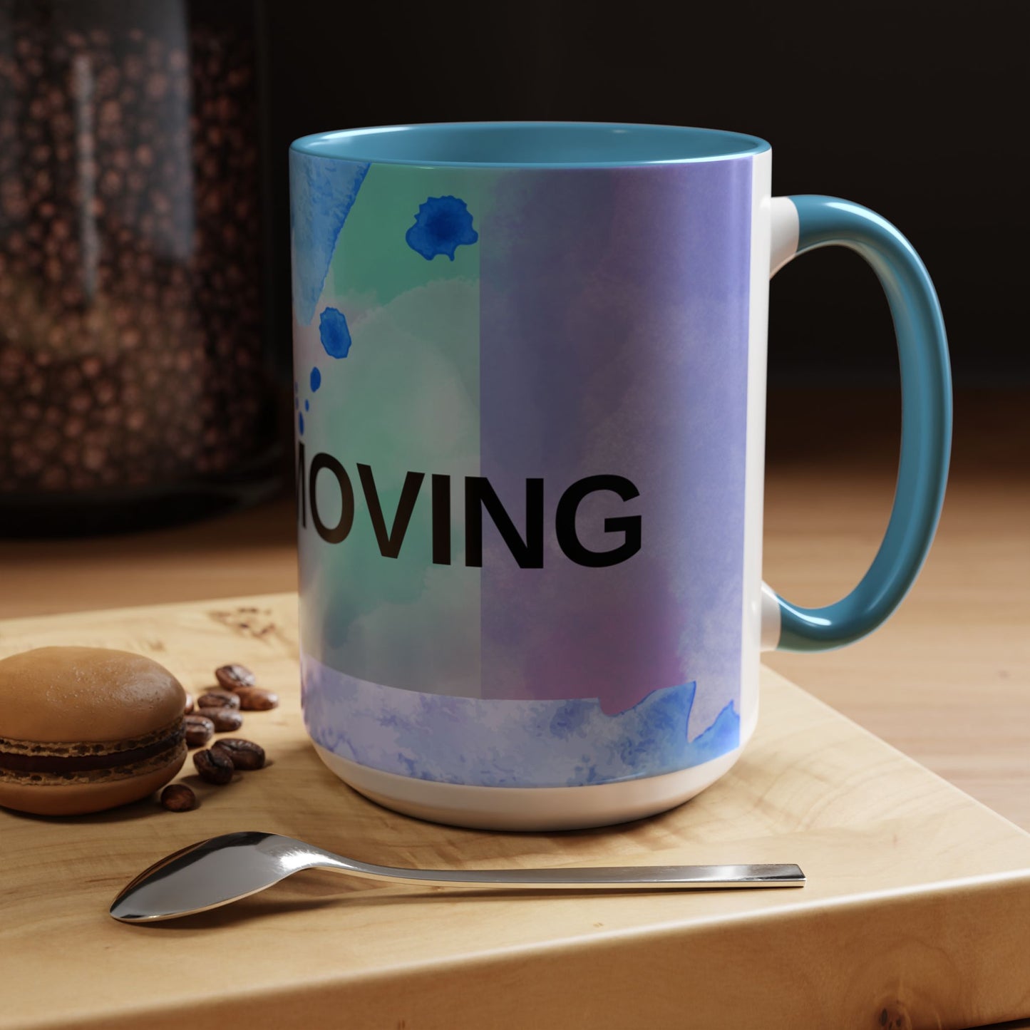 Mug - Abstract Shapes and Calming Colors - Inspirational Morning Coffee Cup