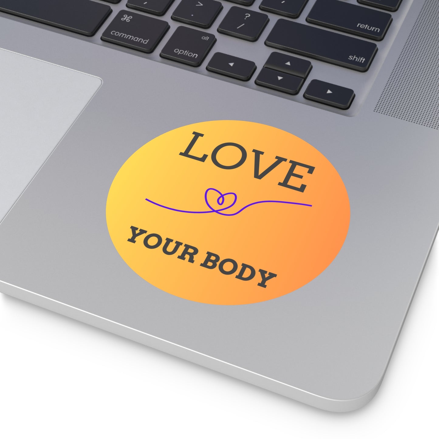 Empowering Love Your Body Vinyl Stickers, Self-Love Decor, Affirmation Stickers, Motivational Gifts, Body Positivity Merch