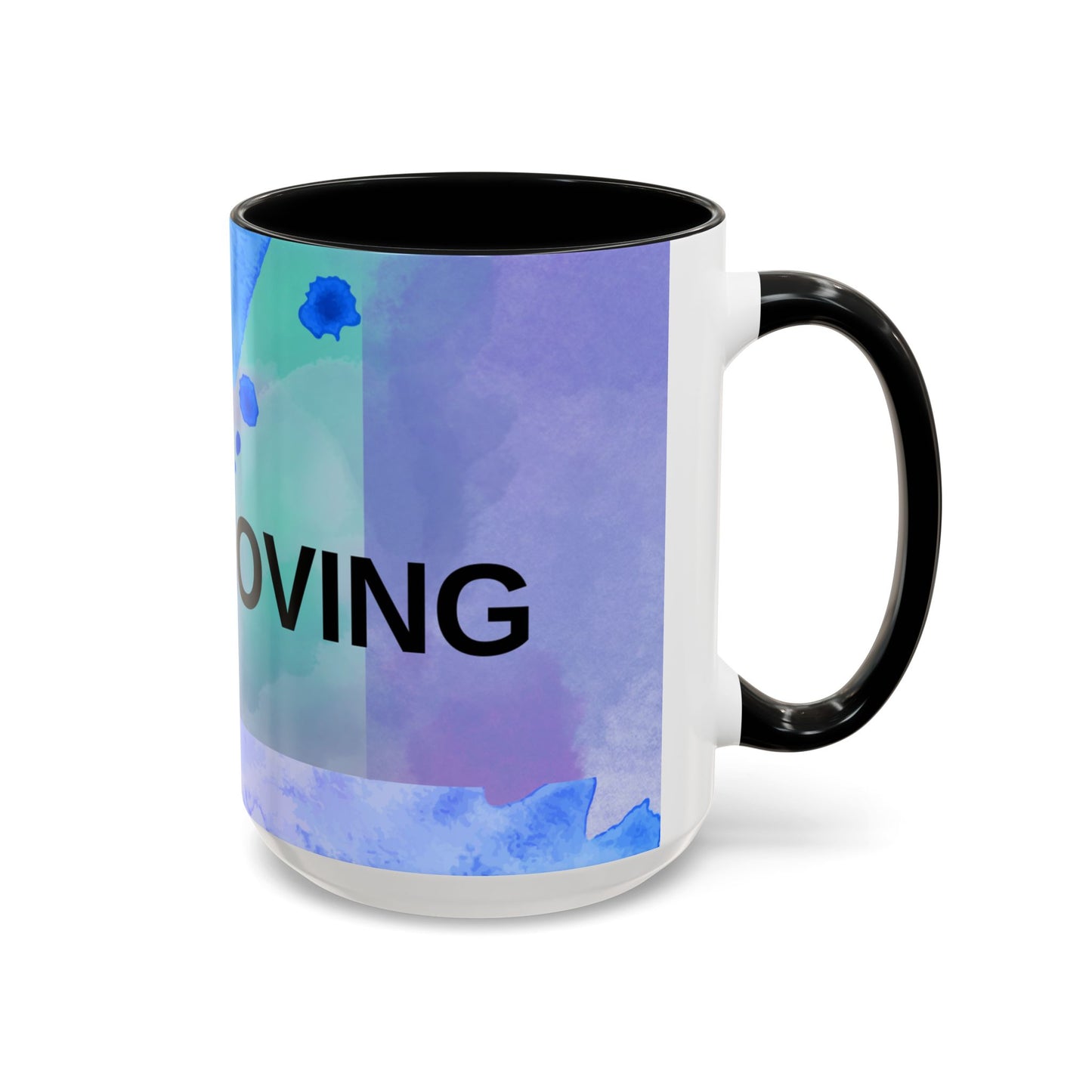 Mug - Abstract Shapes and Calming Colors - Inspirational Morning Coffee Cup