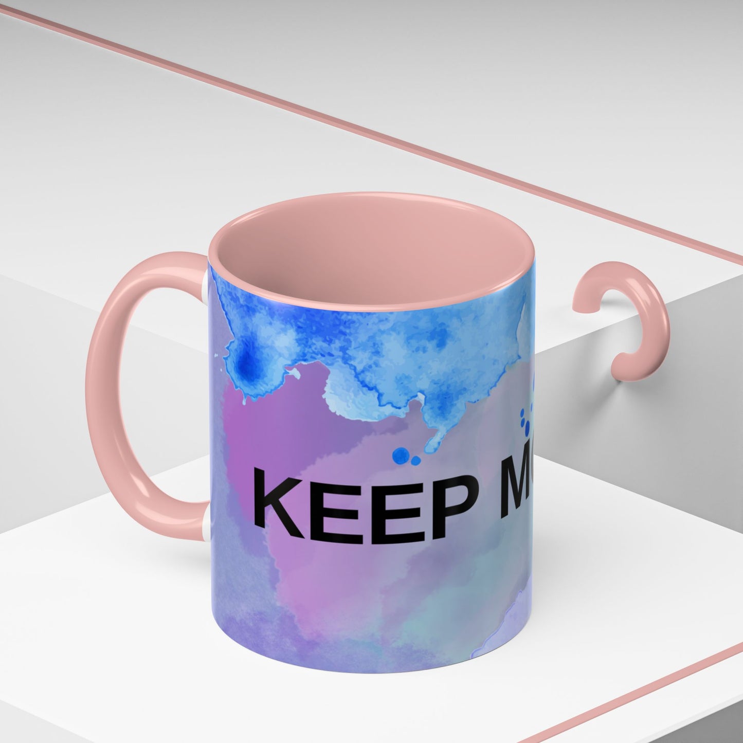 Mug - Abstract Shapes and Calming Colors - Inspirational Morning Coffee Cup