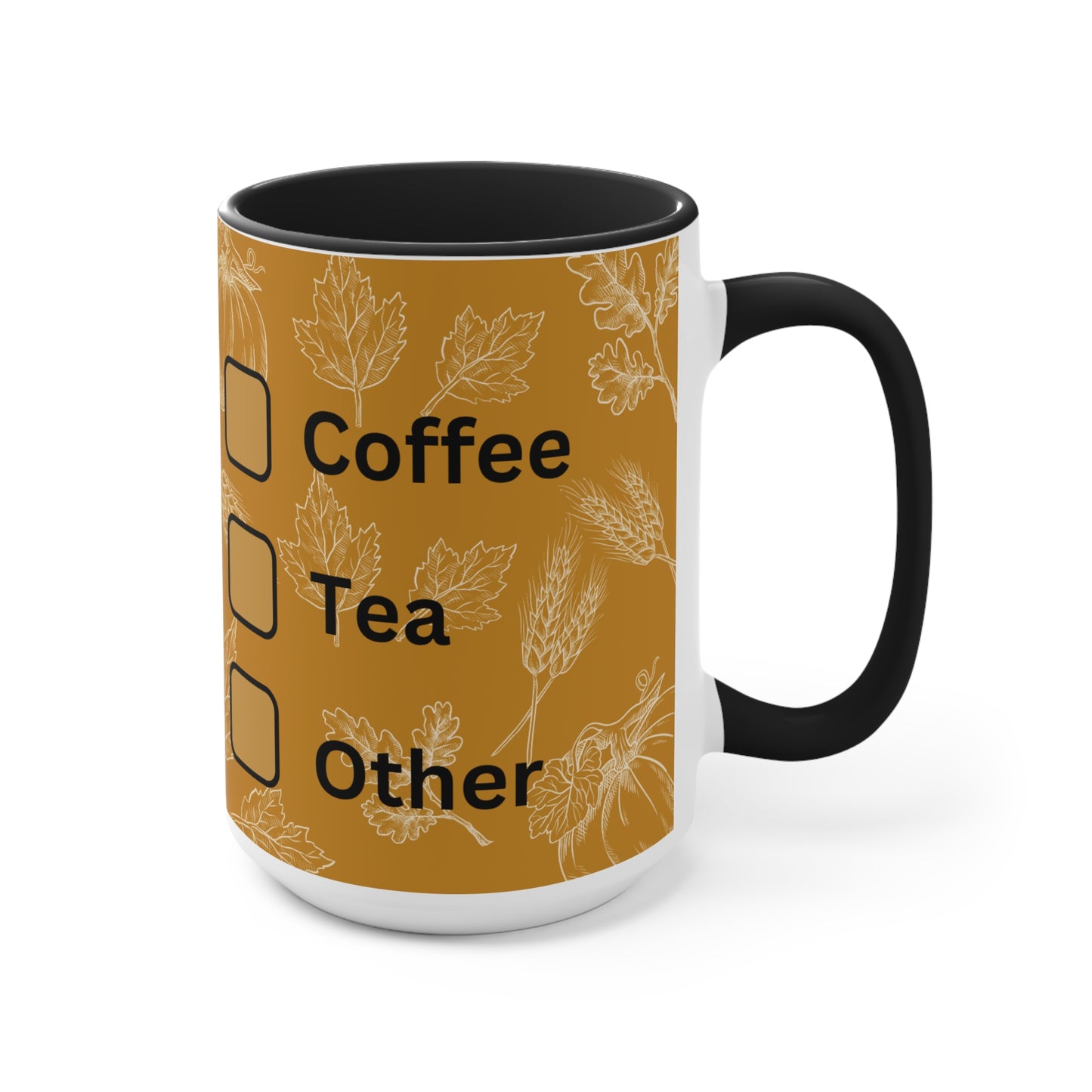Autumn Herbal Tea & Coffee Mug, Seasonal Drinkware, Cozy Home Decor, Gifting for Fall, Pumpkin Spice Lover's Cup