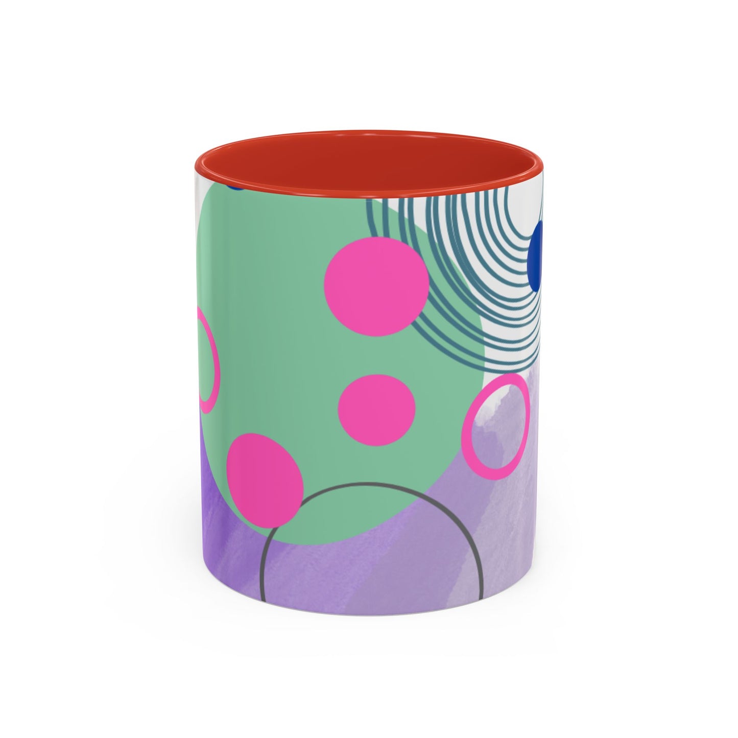 Mug - Abstract Digital Shapes Colorful Whimsical Minimalistic Design