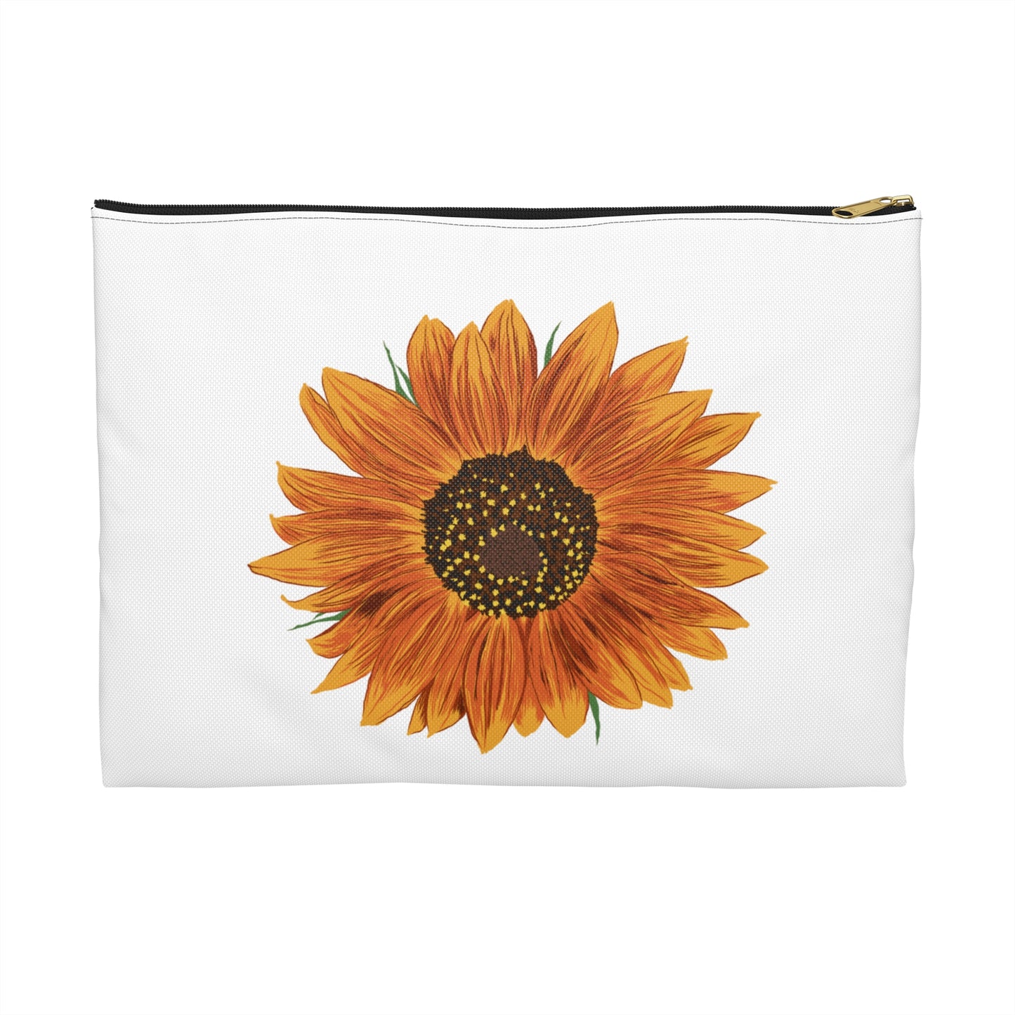 Sunflower Accessory Pouch | Floral Makeup Bag, Cute Organizer, Gift for Her, Travel Pouch, Sunflower Lover
