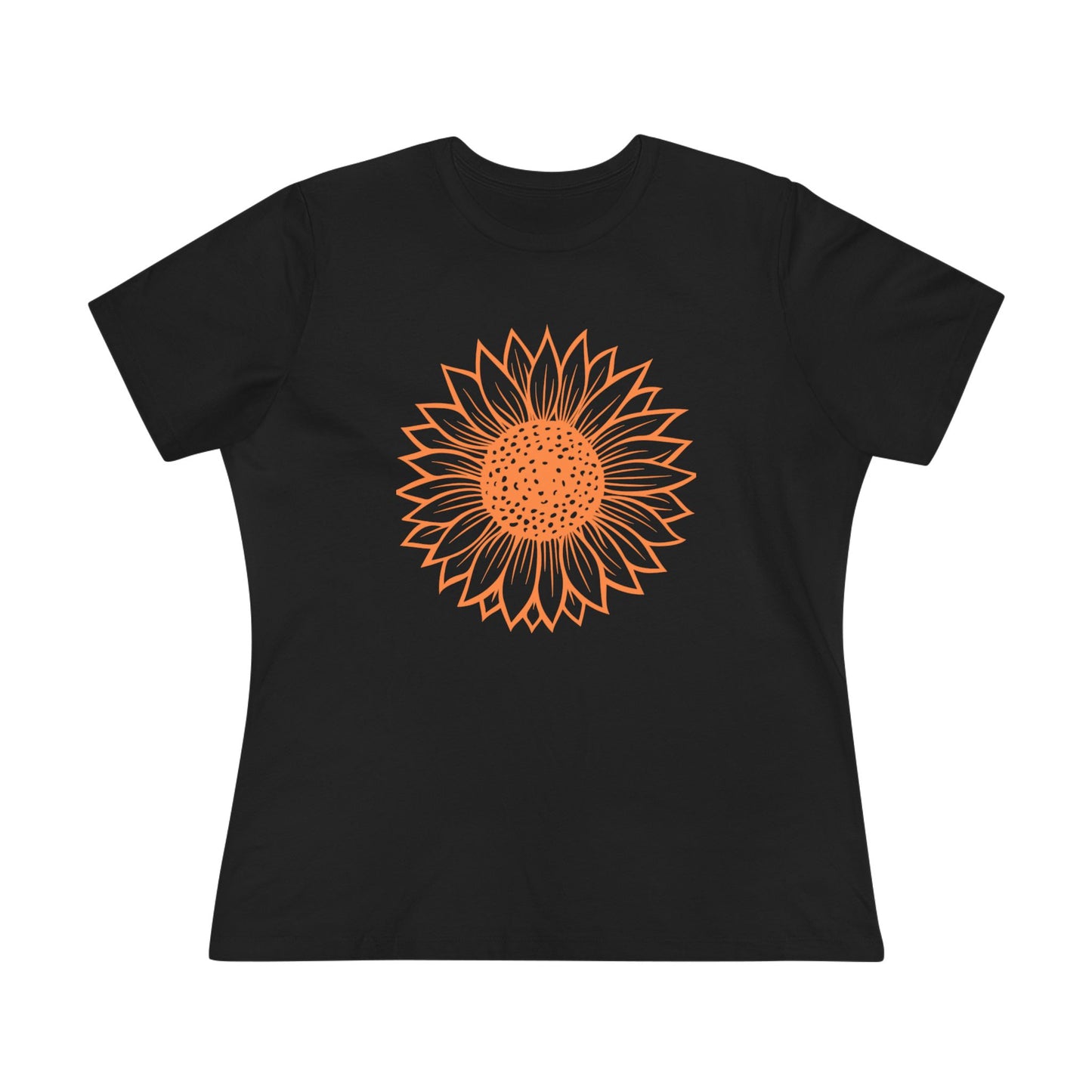 Women's Sunflower Cotton Tee, Floral T-Shirt, Summer Shirt, Gift for Her, Casual Style, Eco-Friendly Tee