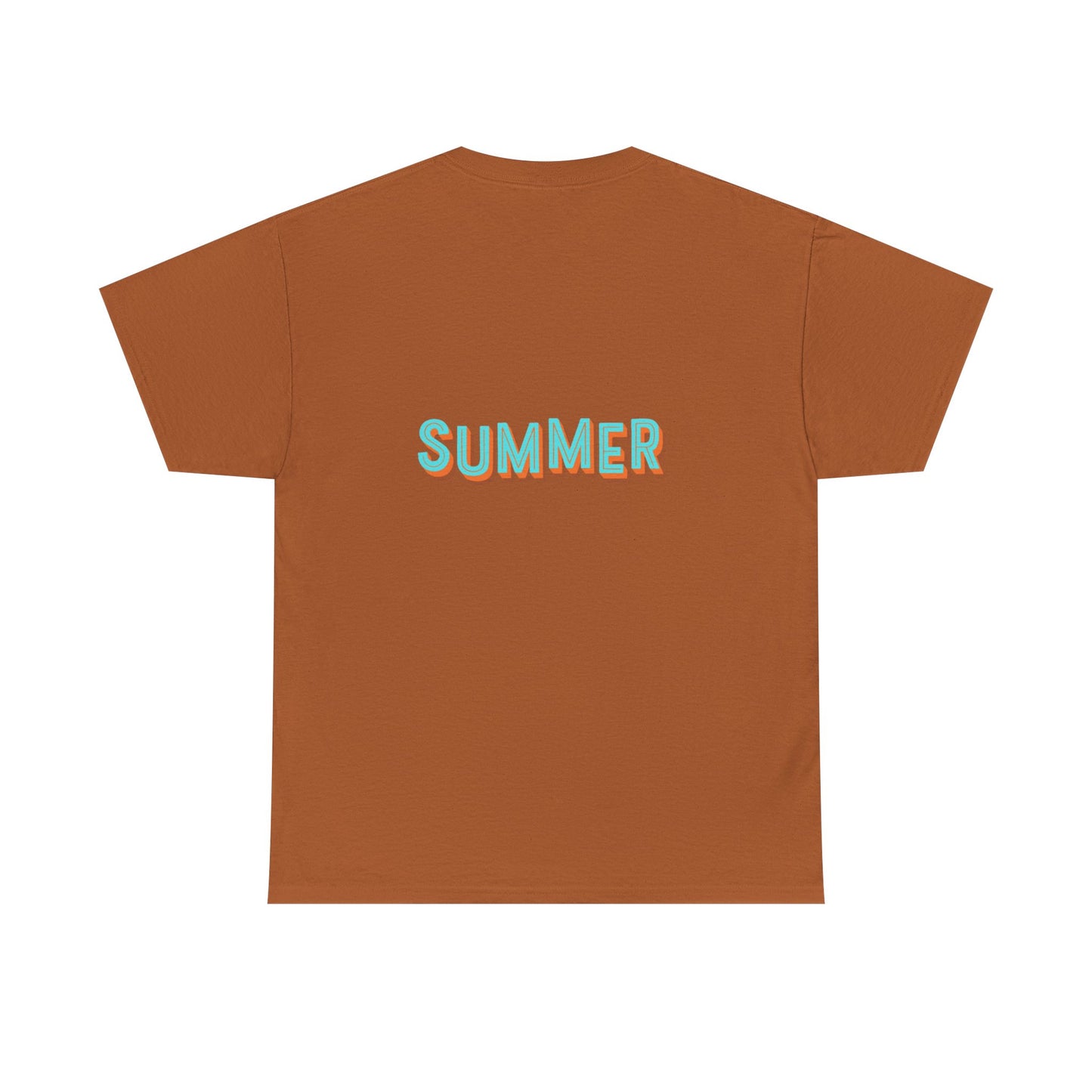 Cool Summer Vibes Unisex Heavy Cotton Tee, Beachwear, Vacation Shirt, Relaxed Fit T-Shirt, Gift for Summer Lovers, Fun Graphic Tee