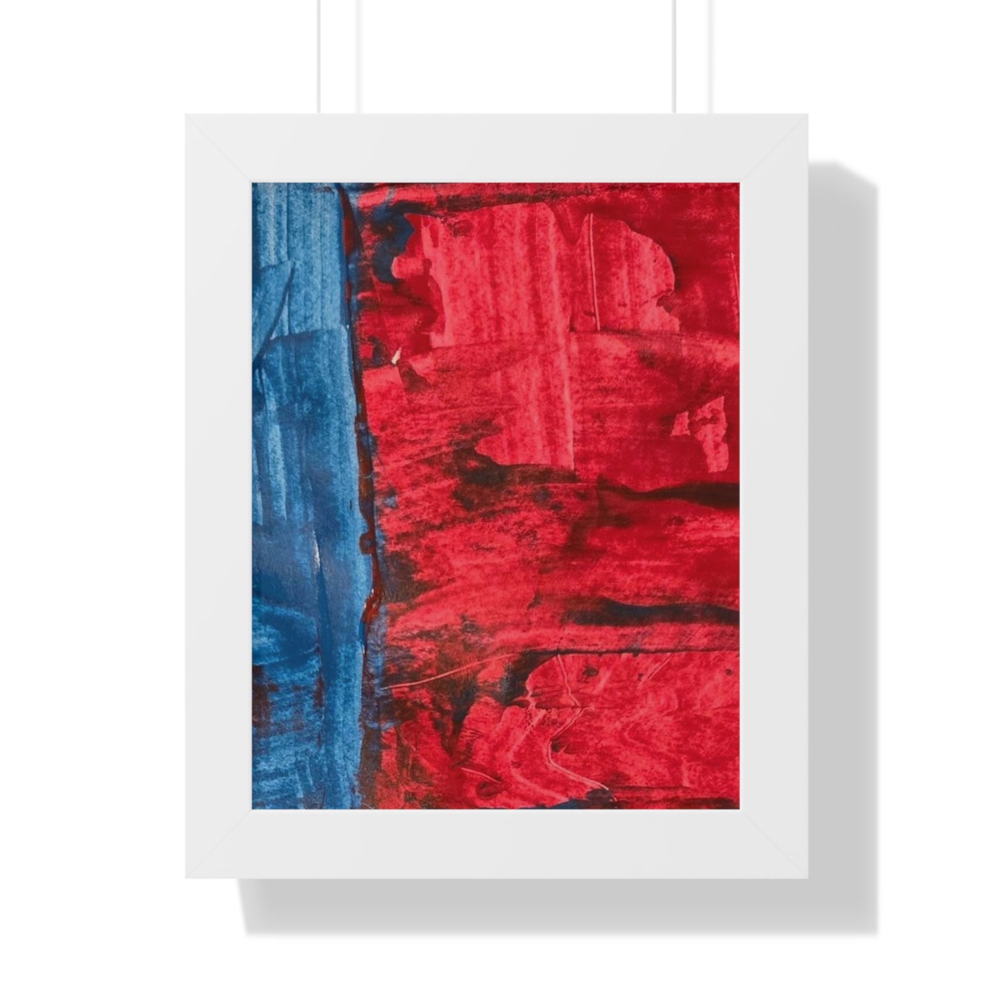 Framed Poster- Vertical abstract art poster