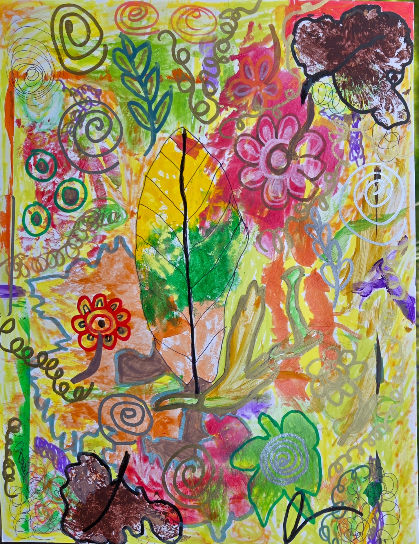 Summer Mosaic, original 11x14