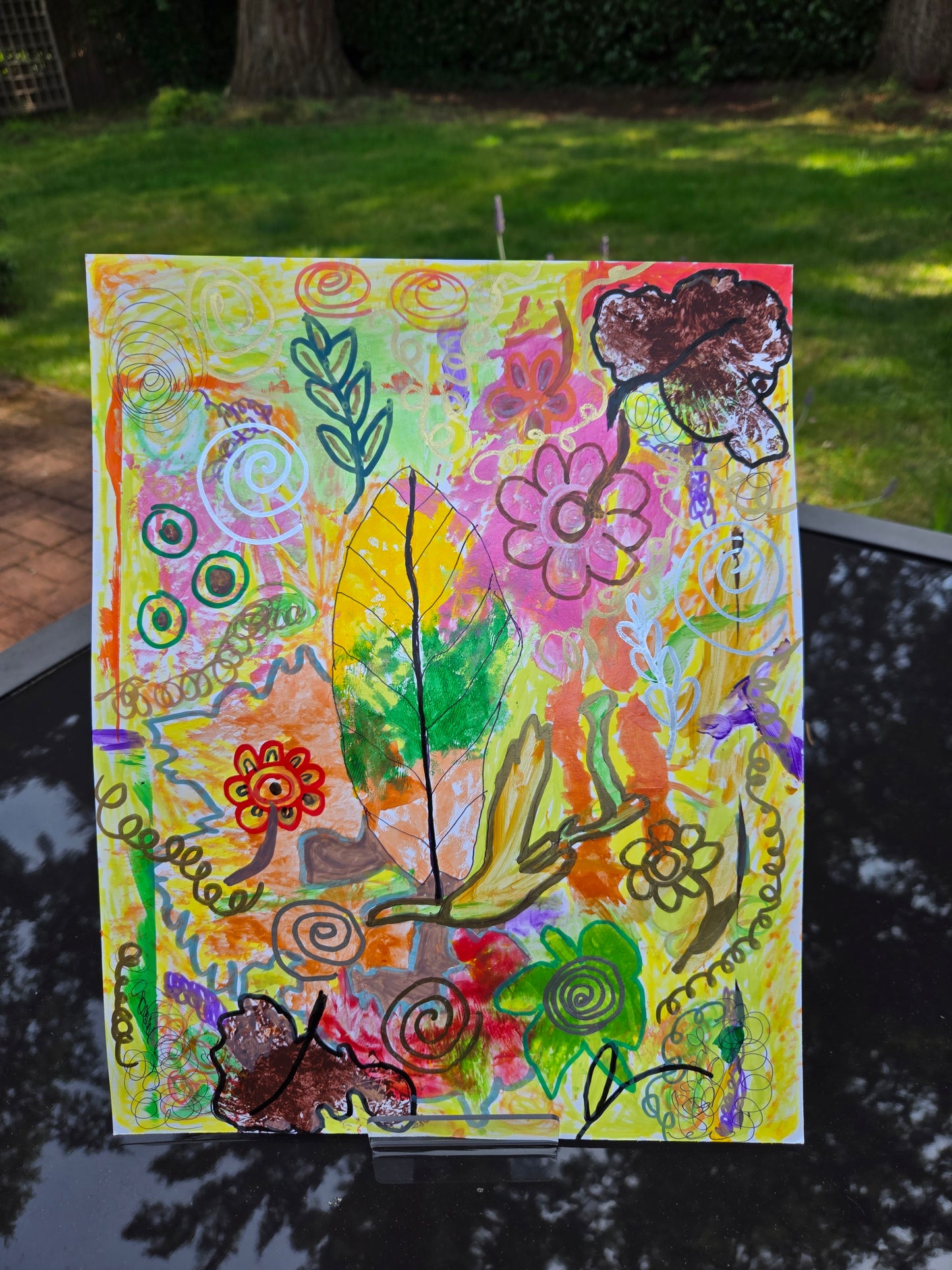 Summer Mosaic, original 11x14