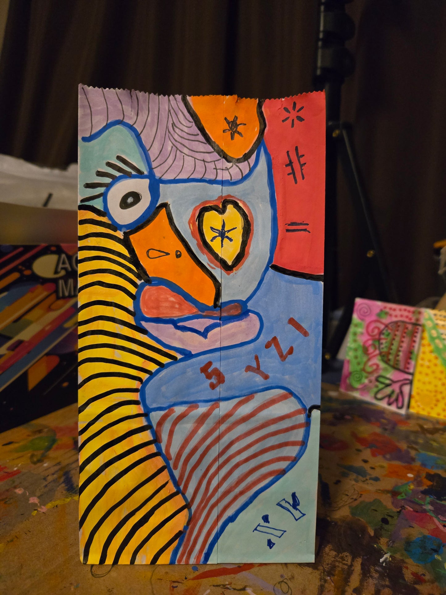Hand painted custom gift bags