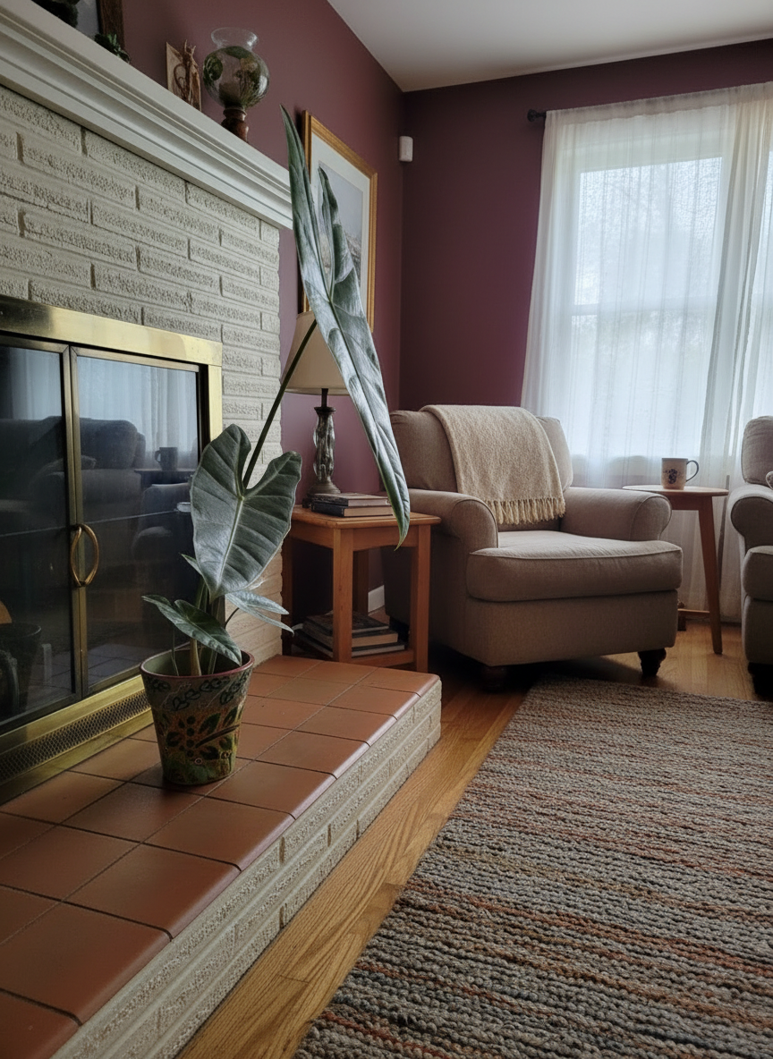 Hand painted whimsical upcycled planter