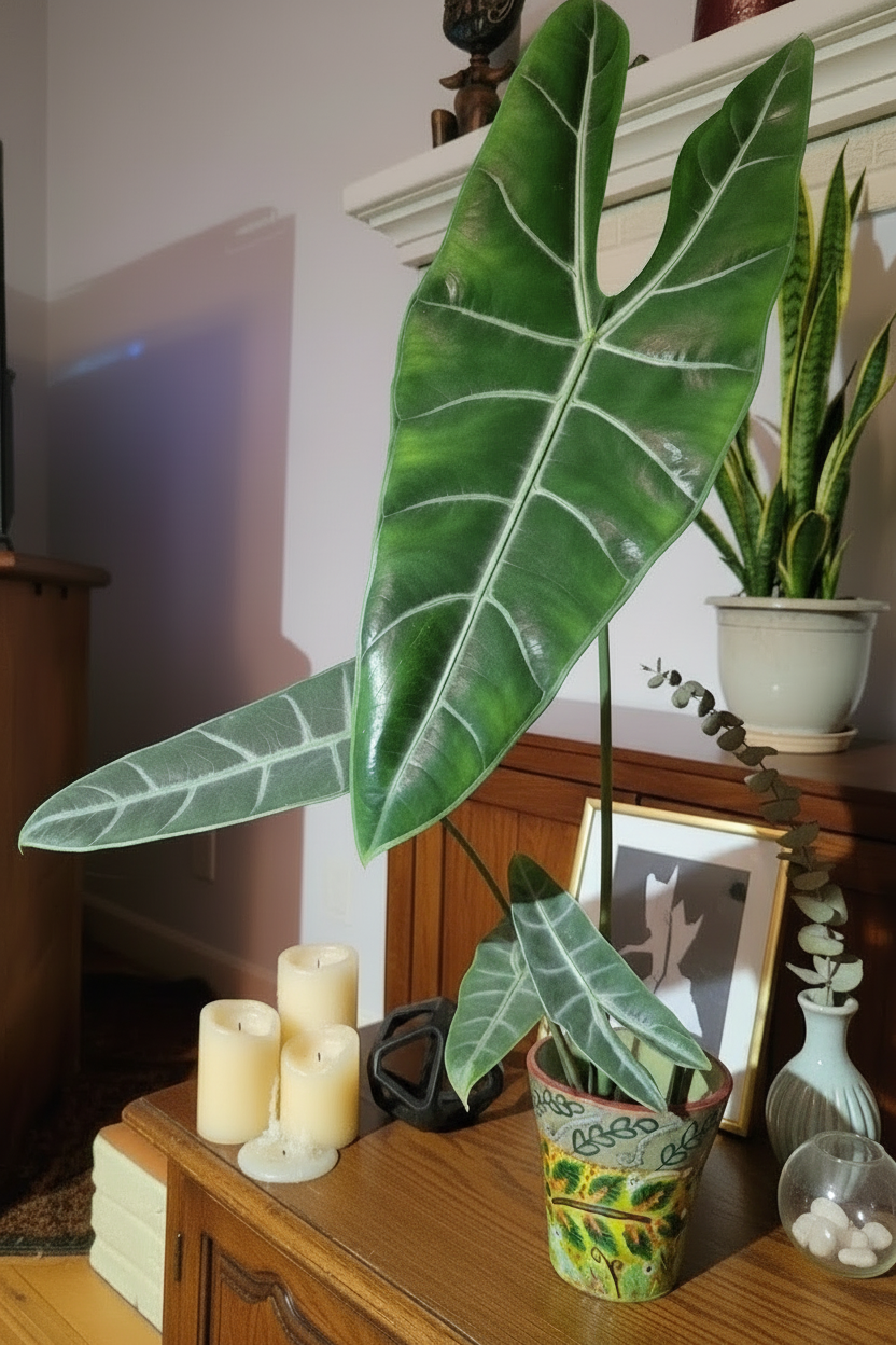 Hand painted whimsical upcycled planter