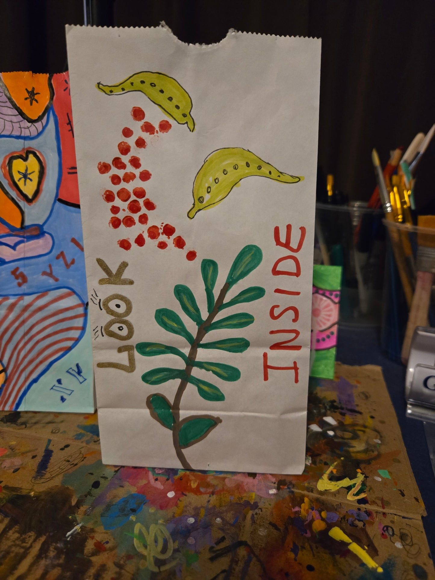 Hand painted custom gift bags