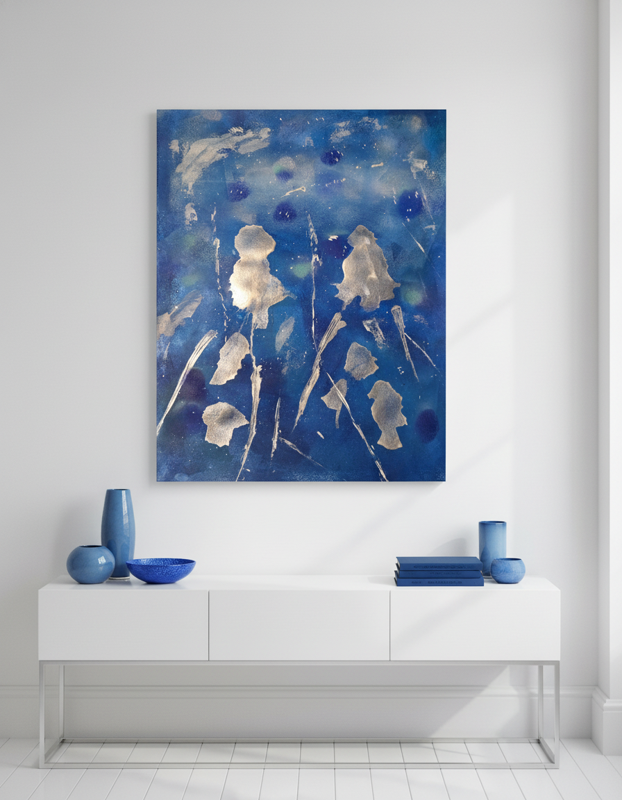 Echoes in Deep Blue 11x14