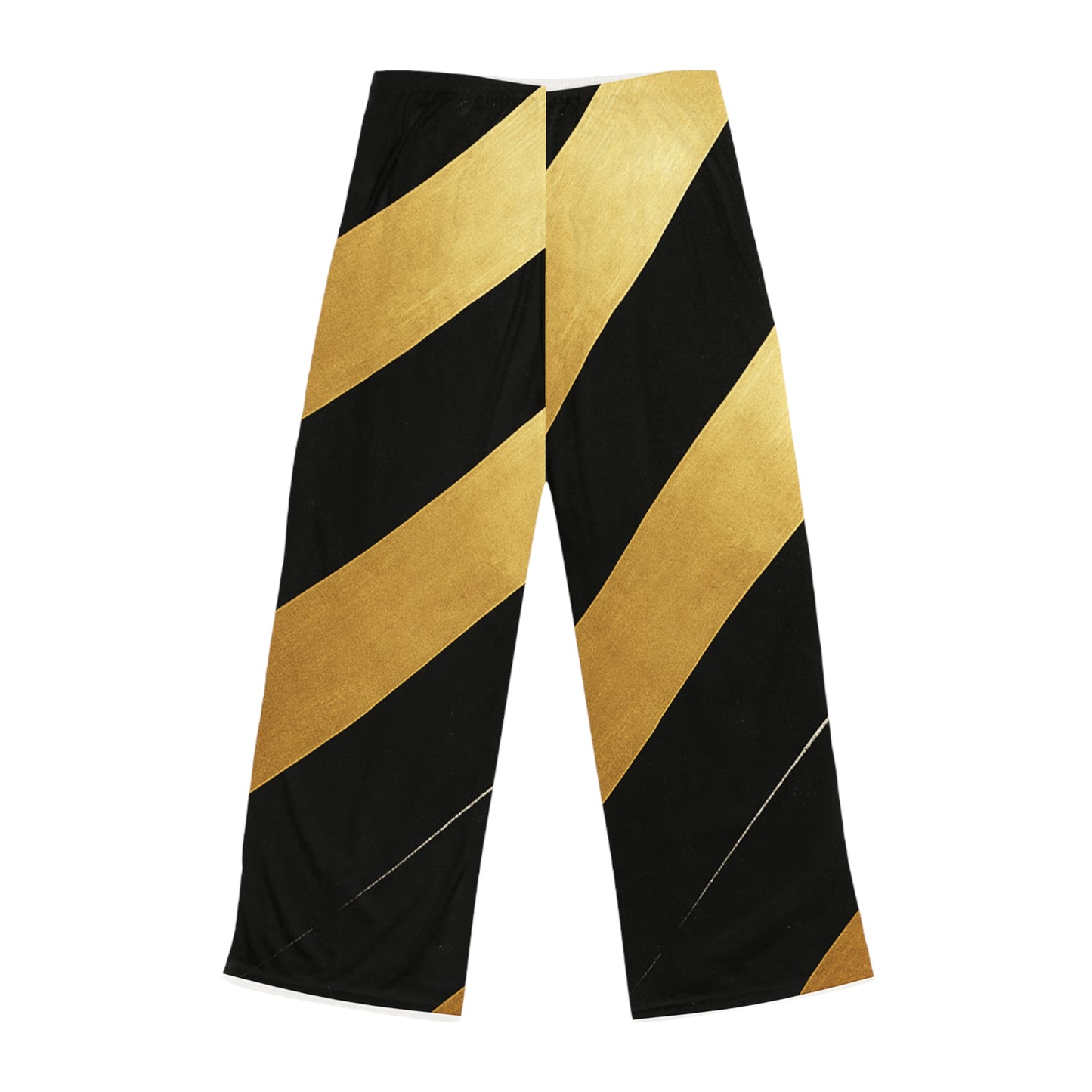 Black & Gold Striped Pajama Pants — Women's Cozy Sleepwear