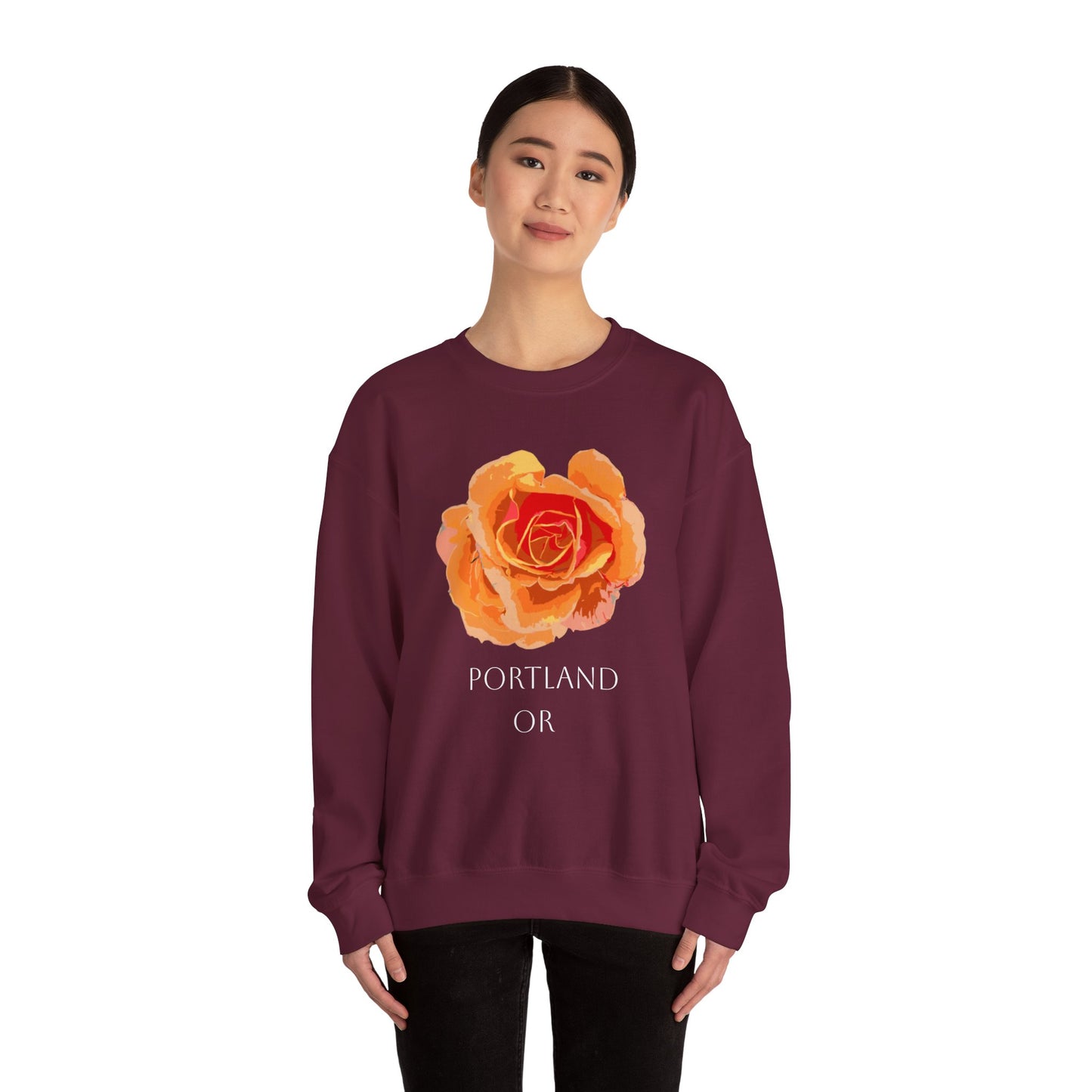 Portland Oregon Rose City Sweatshirt - Crewneck
